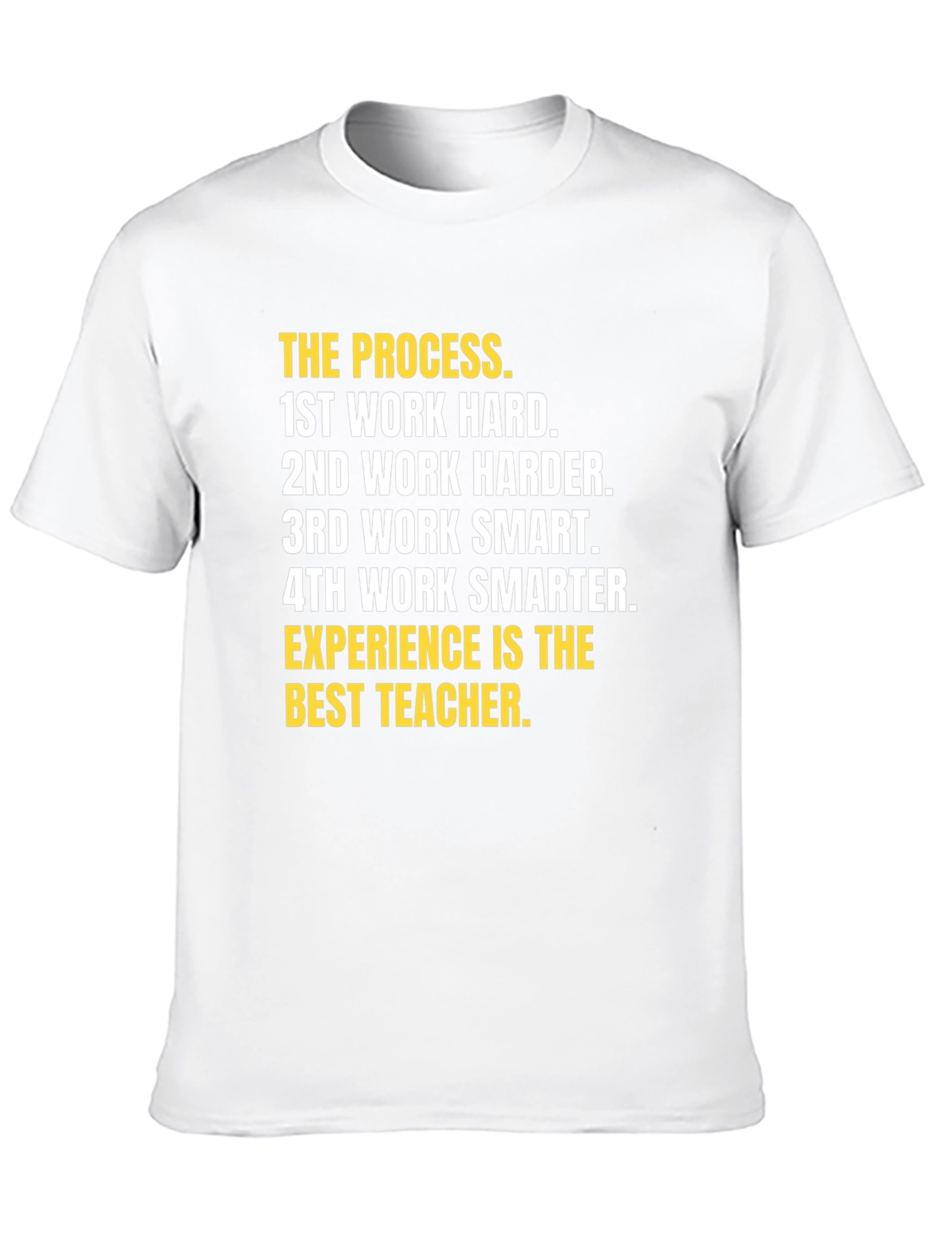 Black Motivational 'The Process' Graphic Tee view 10