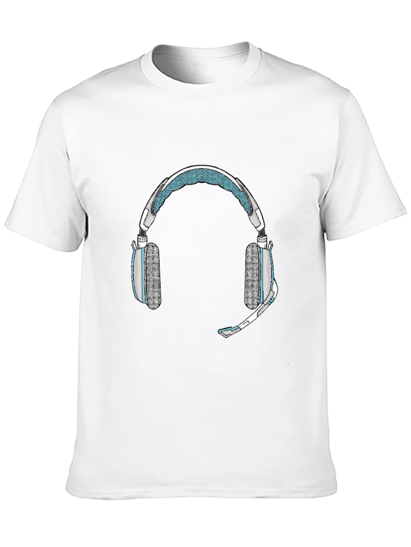 Black Gaming Headset T-Shirt - Gamer Style view 10
