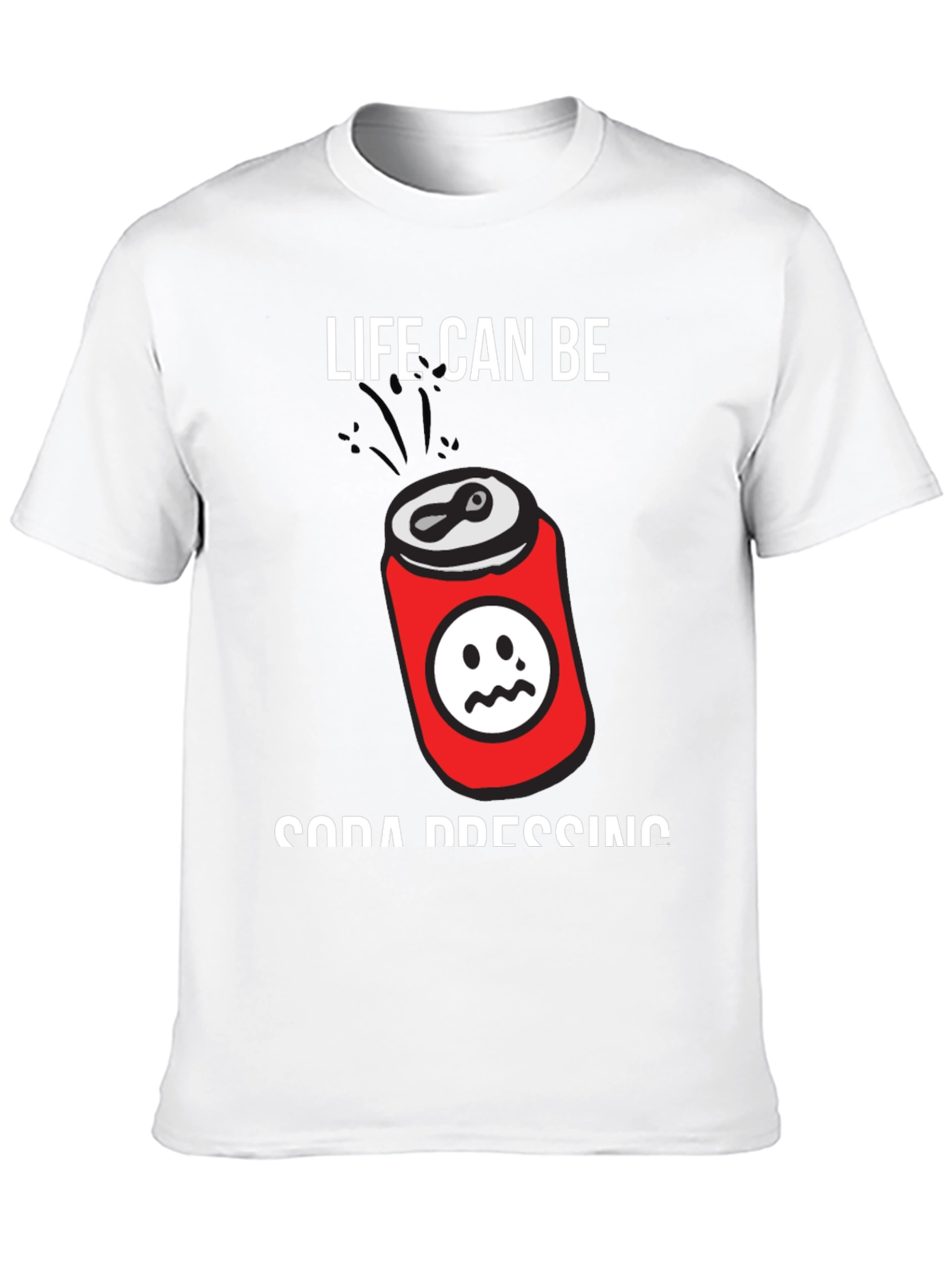 Black Life Can Be Soda Pressing Black T-Shirt view 10