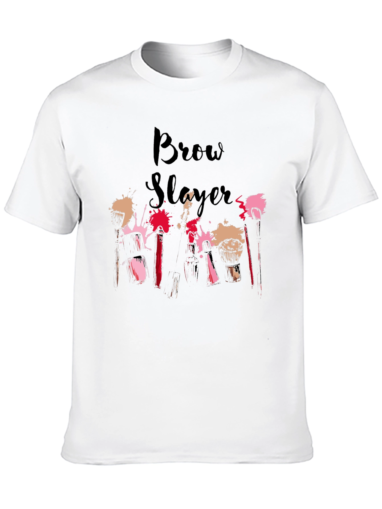 Black Brow Slayer T-Shirt - Stylish Makeup Artist Tee view 10