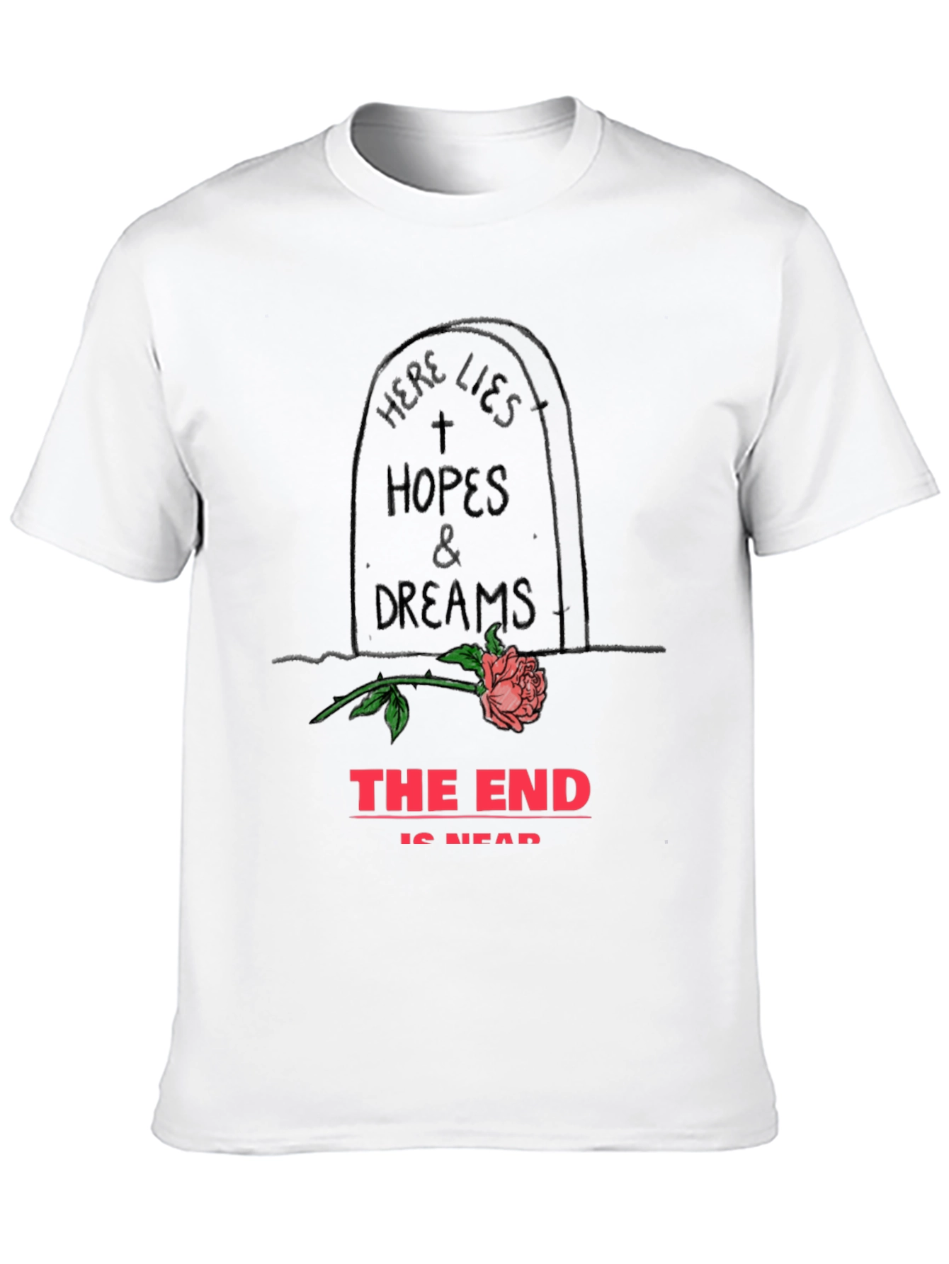 Black Hopes and Dreams Tombstone Graphic Tee view 10