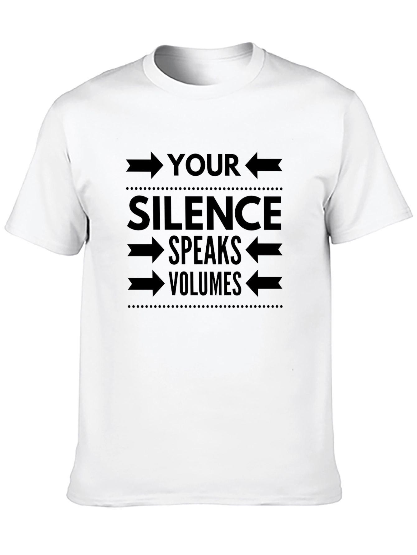 Black Silence Speaks Volumes Graphic Tee - Mens view 10