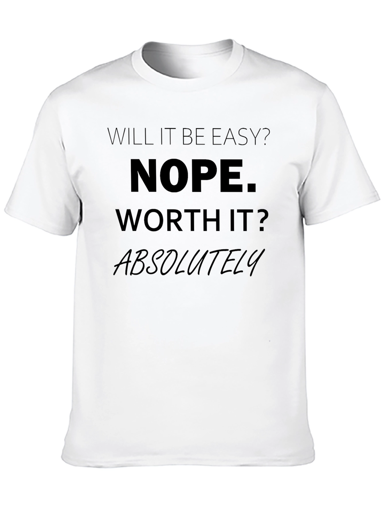 Black Nope Worth It Tee view 10