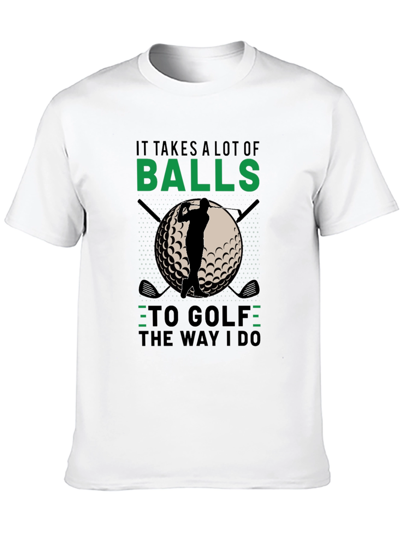 Black Golf Balls T-Shirt view 10