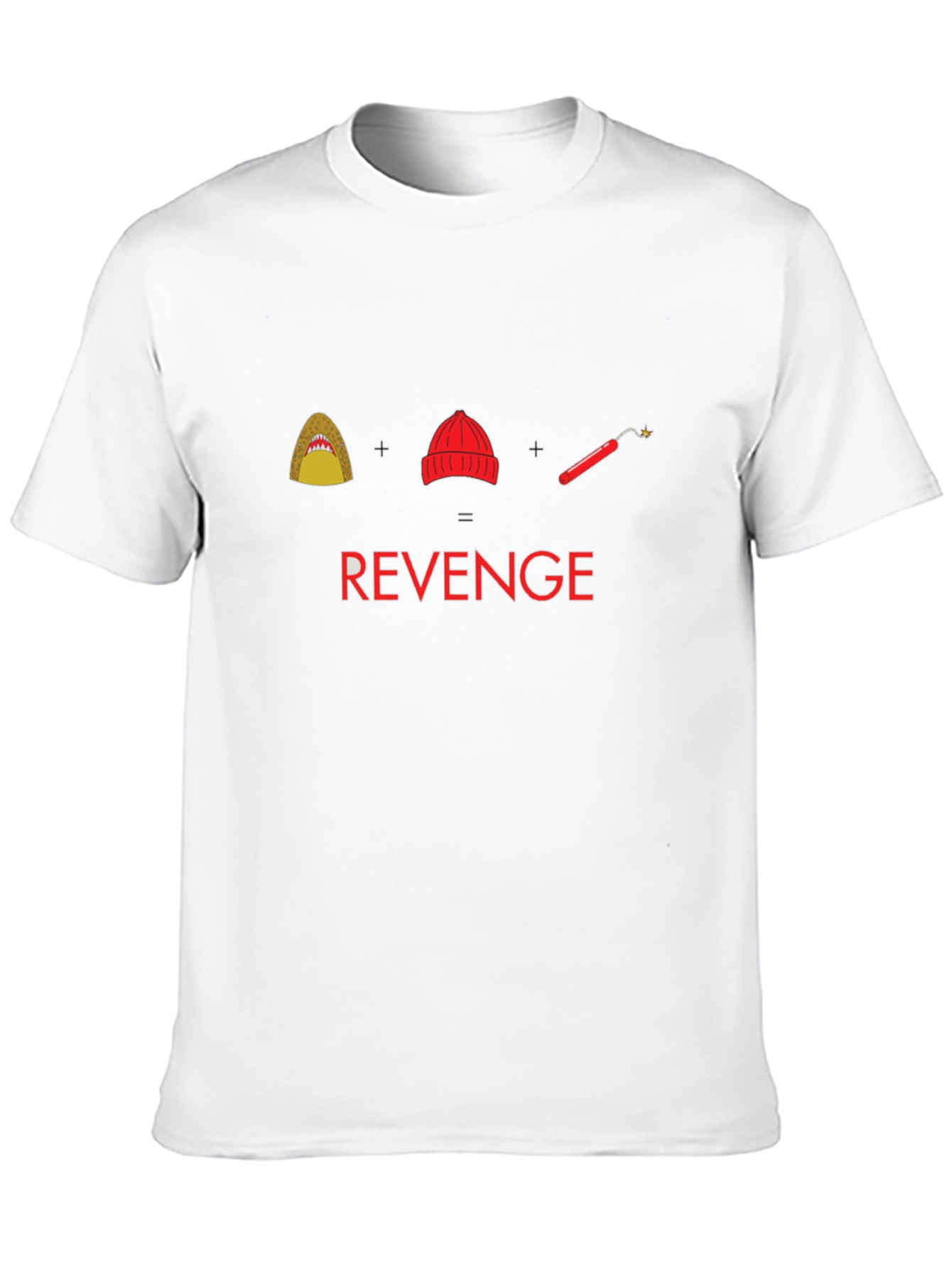 Black Shark Hat Dynamite Revenge T-Shirt view 10