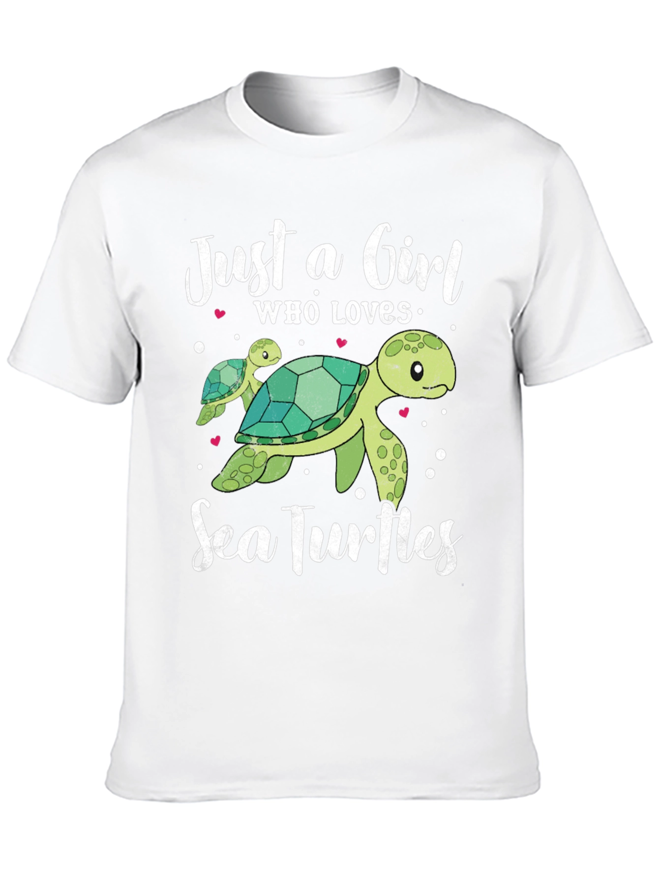 Black Just A Girl Who Loves Sea Turtles T-Shirt view 10