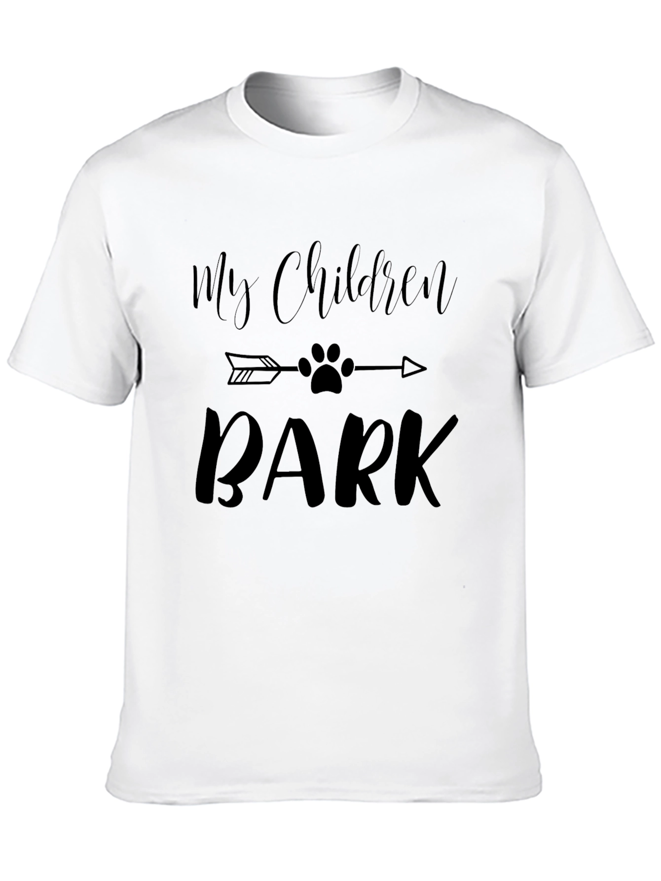 Black My Children Bark Graphic T-Shirt - Dog Lover Tee view 10