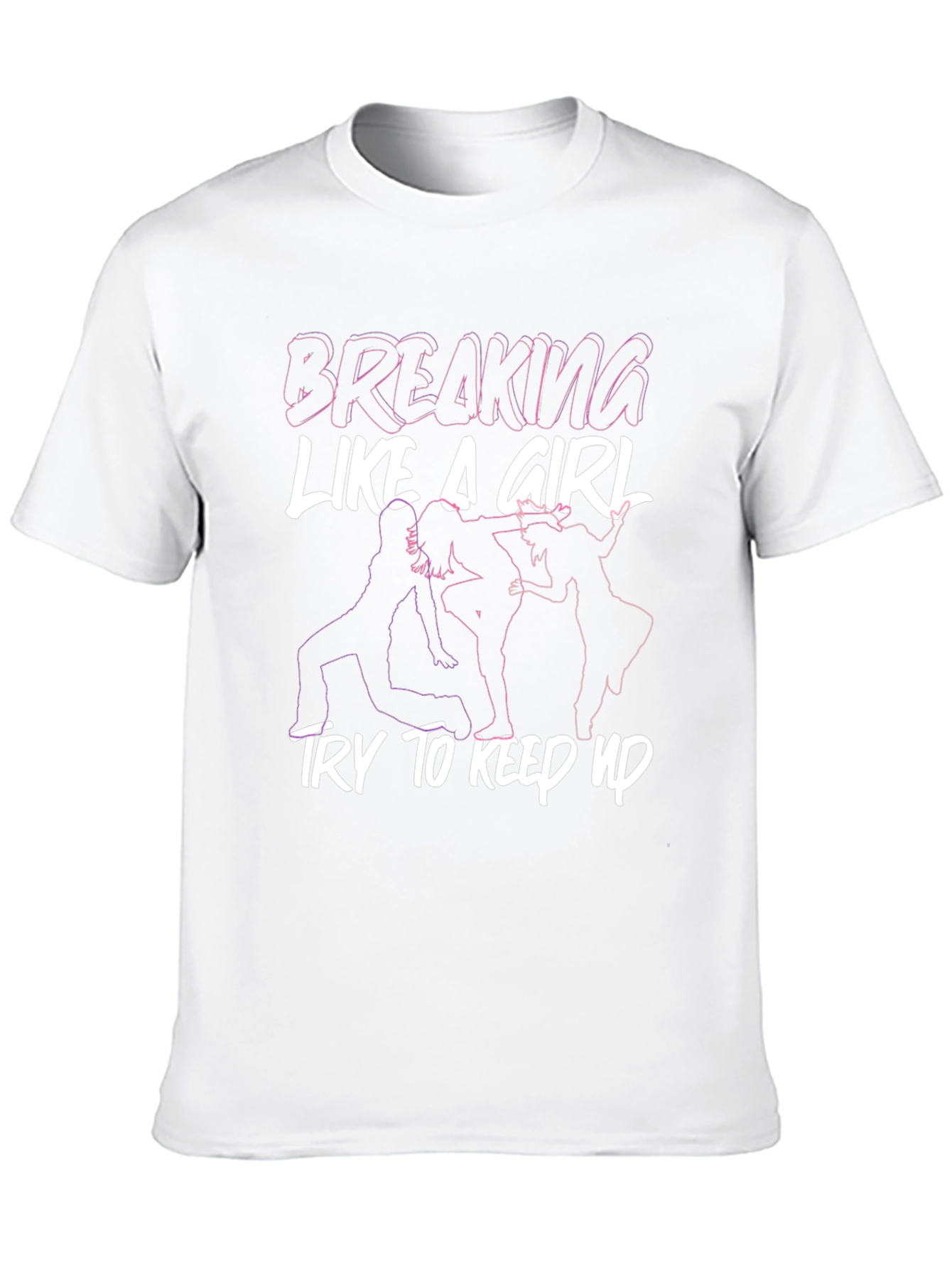 Breaking Like A Girl Graphic Tee - Black - 10