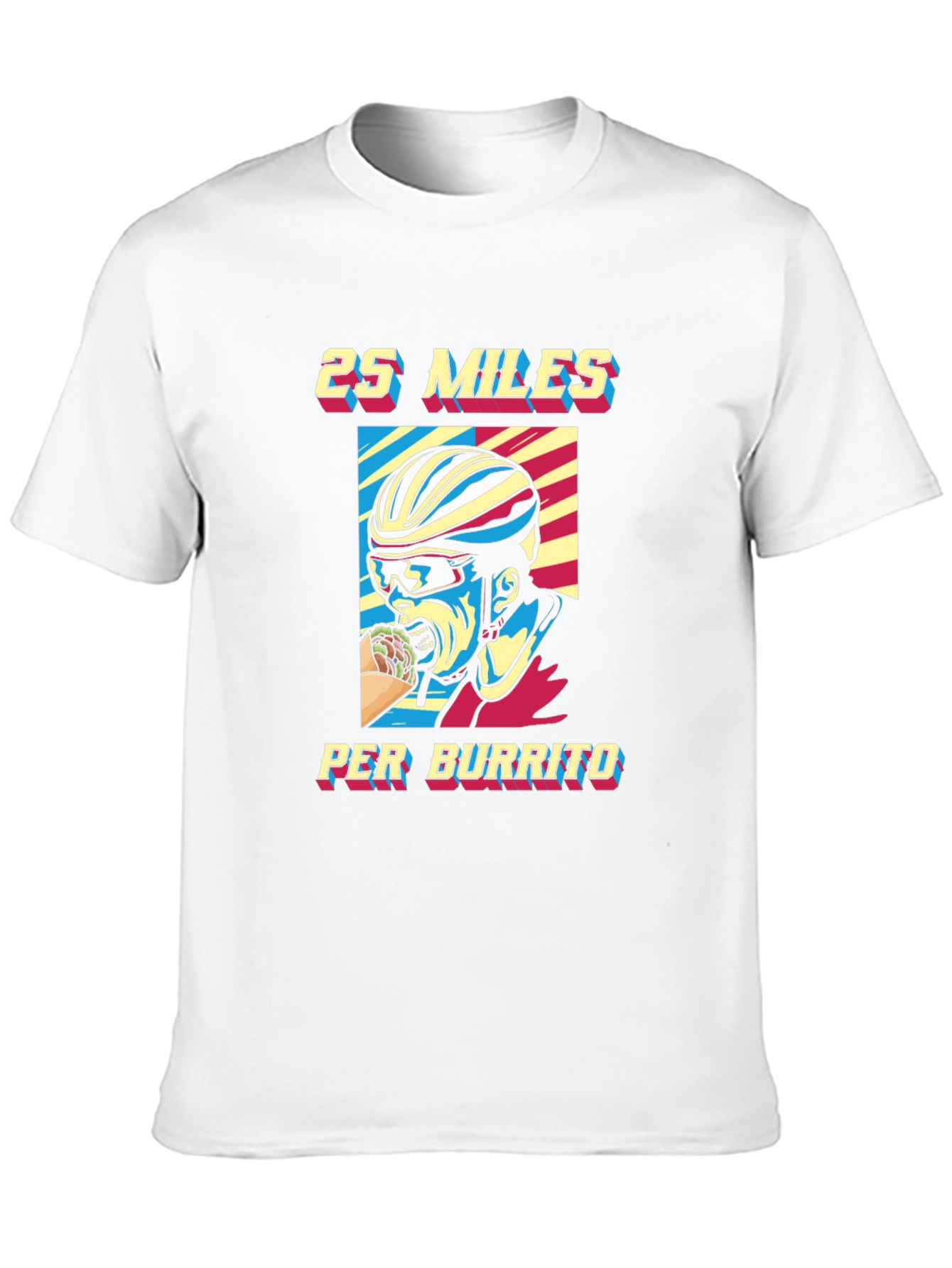 Black 25 Miles Per Burrito Graphic T-Shirt view 10