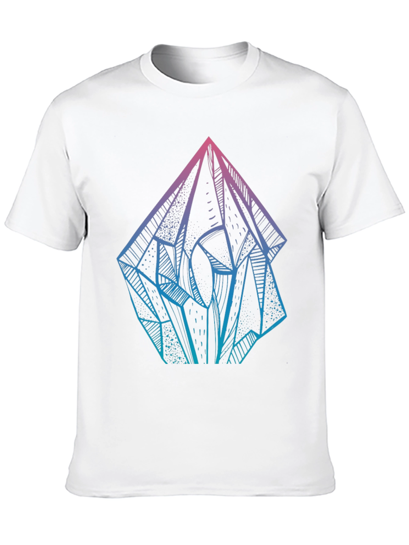 Black Crystal Prism Graphic Tee - Mens Black T-Shirt view 10