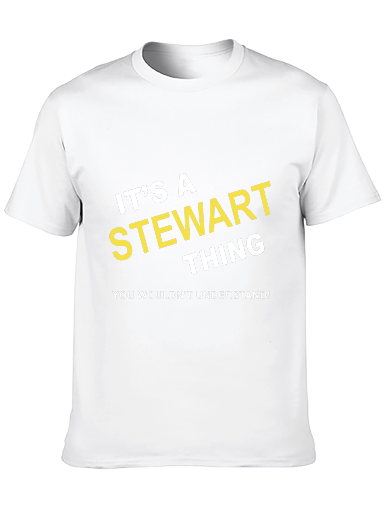 Black It's a Stewart Thing - Novelty T-Shirt view 10