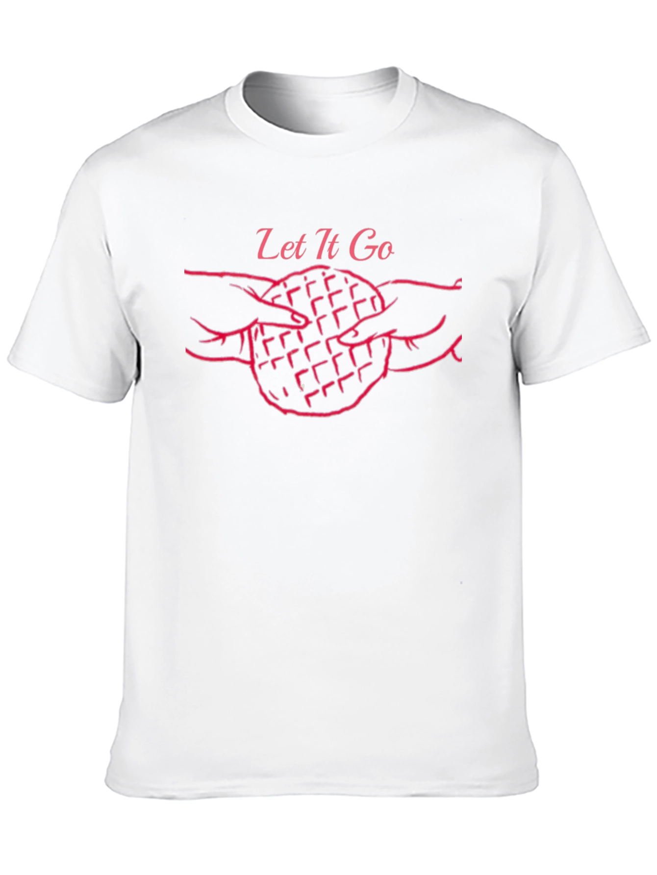Black Waffle Hands Tee - Let It Go Graphic T-Shirt view 10