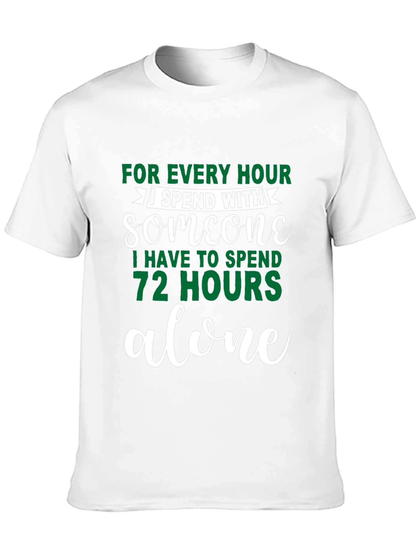 Black Introvert Humor T-Shirt: For Every Hour I Spend With Someone view 10