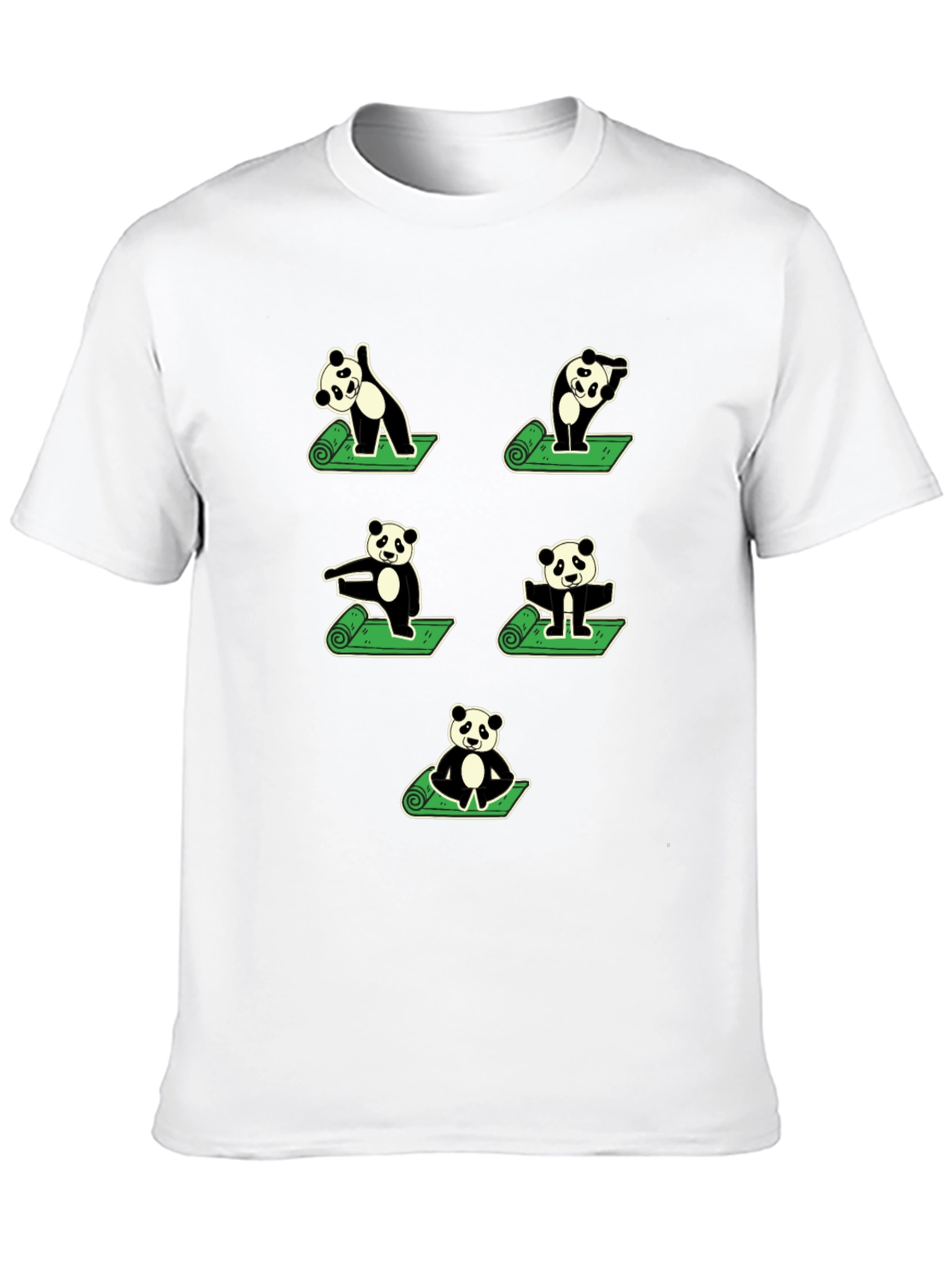 Black Yoga Panda T-Shirt view 10