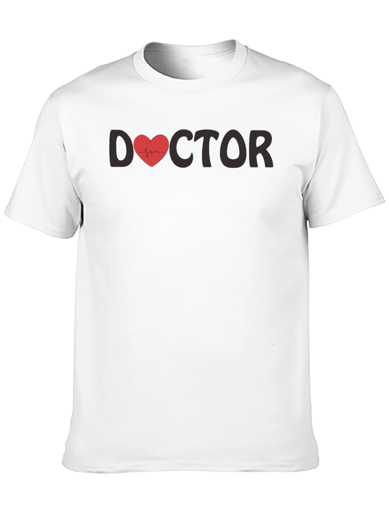 Black Doctor Heartbeat T-Shirt - Medical Profession Tee view 10