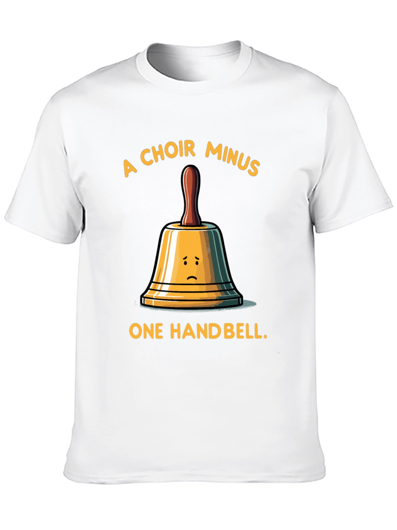Black Funny Choir Handbell Graphic T-Shirt view 10
