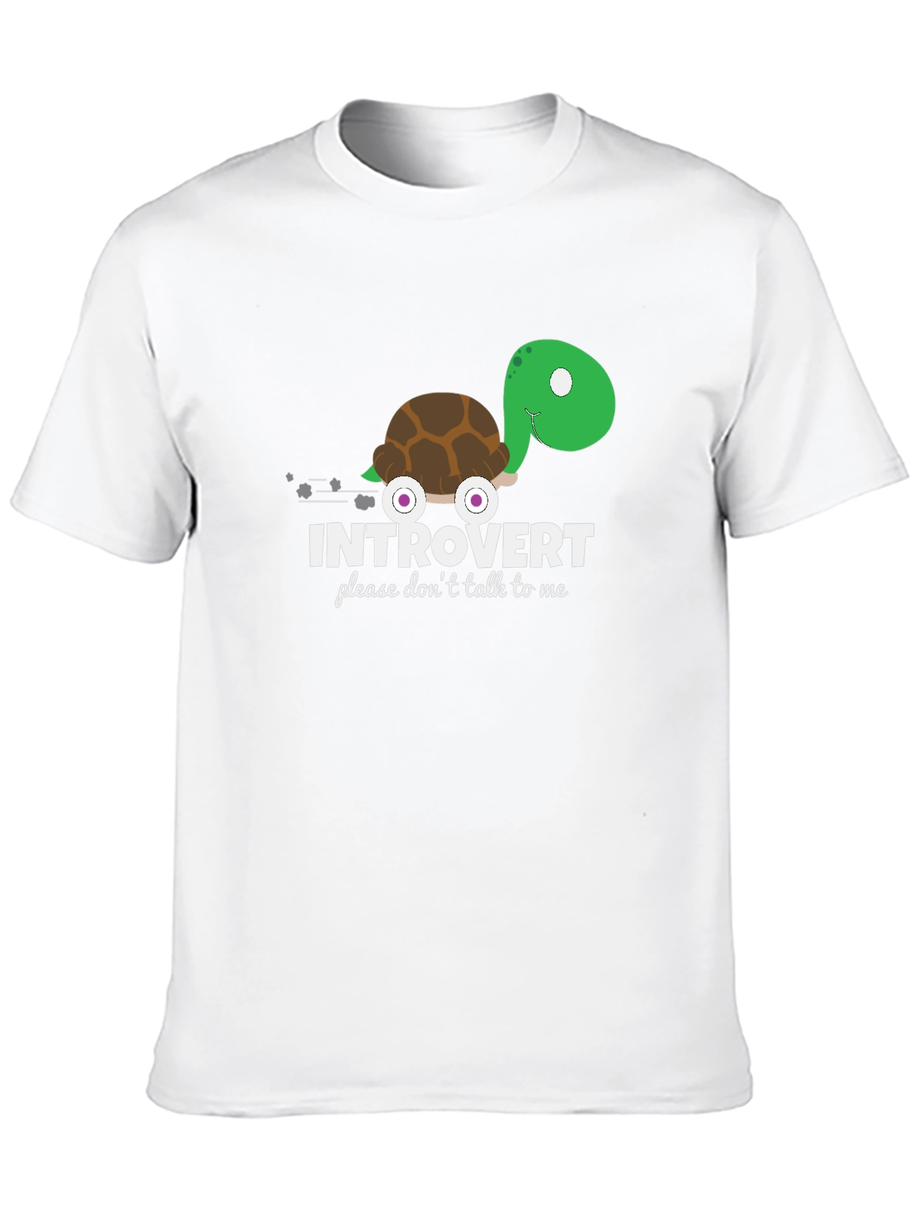 Black Introvert Turtle Graphic T-Shirt view 10