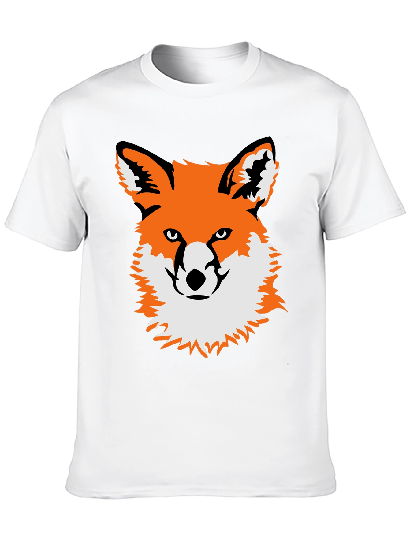 Black Fox Graphic Black T-Shirt - Unique Animal Tee view 10