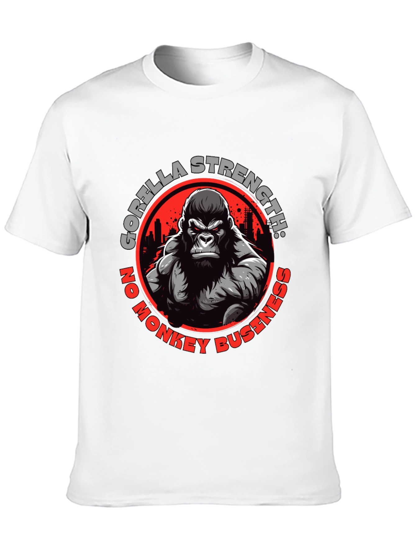 Black Gorilla Strength Graphic T-Shirt view 10