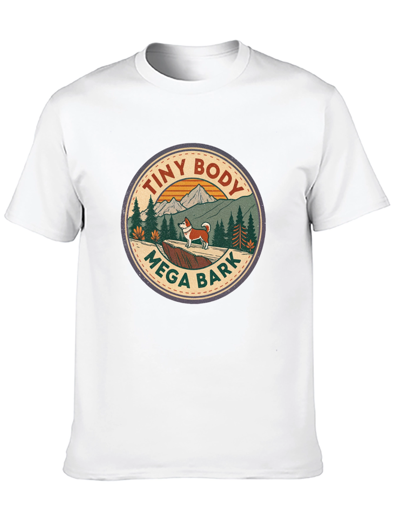 Black Tiny Body Mega Bark Graphic T-Shirt view 10