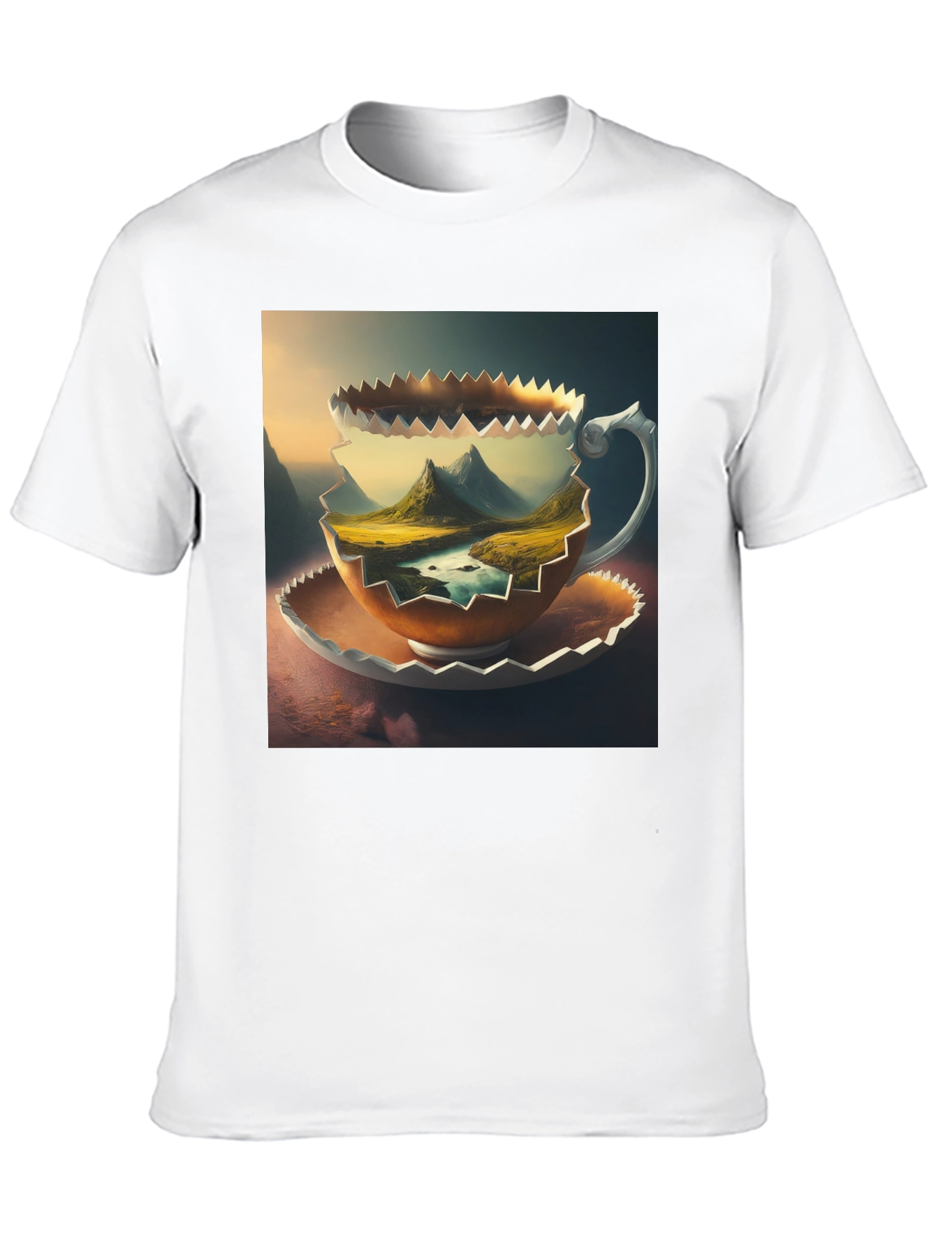 Black Mountain View Coffee Cup T-Shirt view 10