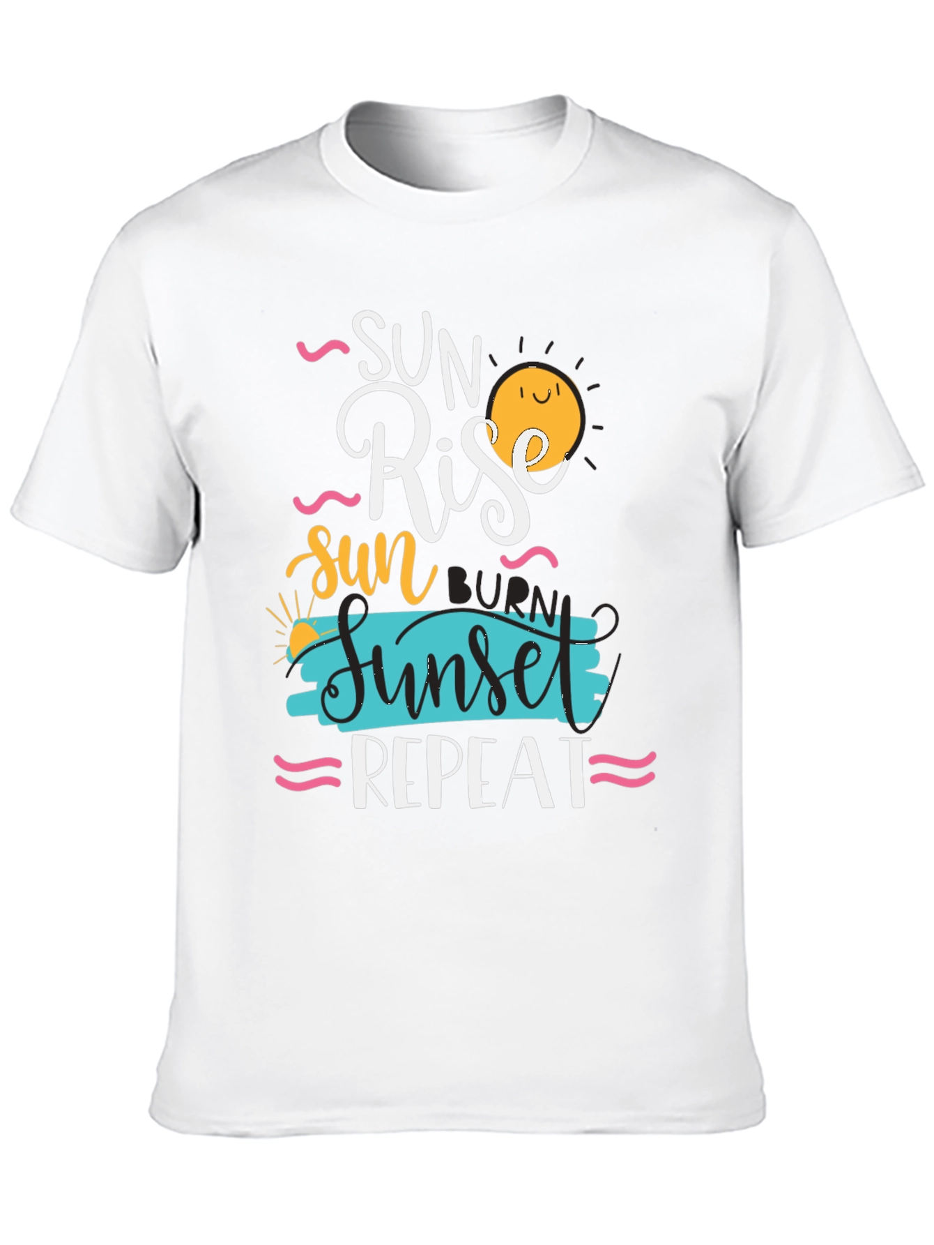 Sun Rise Sunset Repeat Graphic Tee - 10
