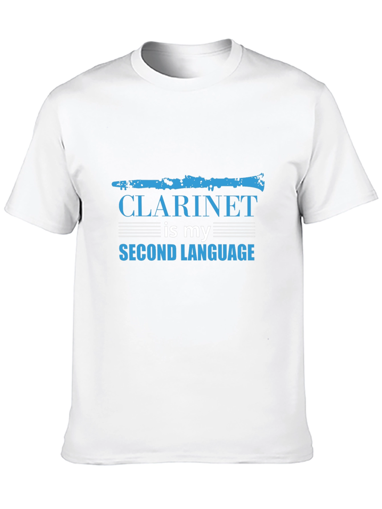 Black Clarinet is My Second Language Black T-Shirt view 10