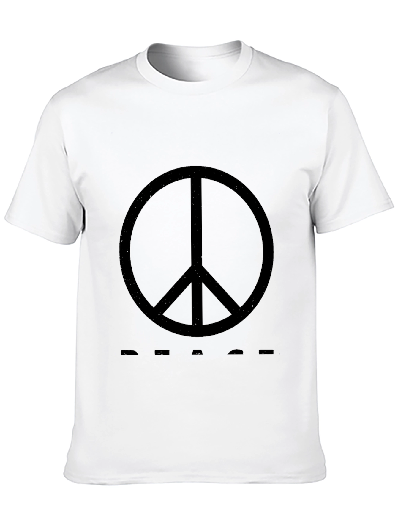 Black Peace Sign Graphic T-Shirt - Black view 10