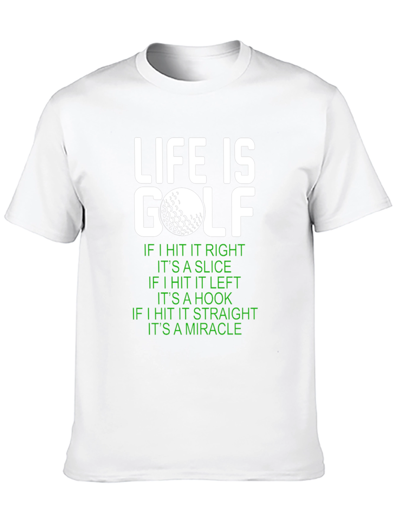 Black Life Is Golf Graphic Tee - Funny Golf Lover Gift view 10