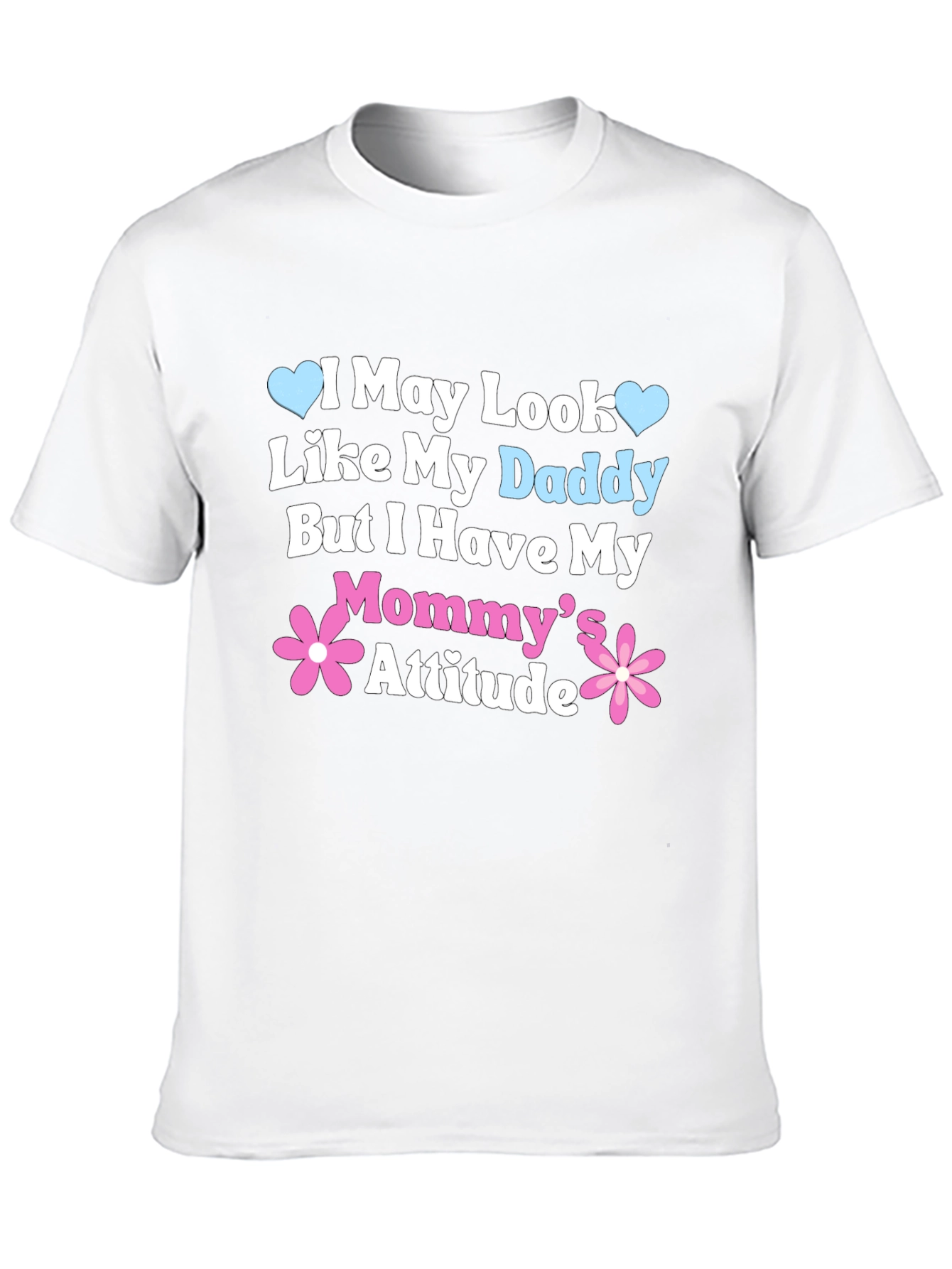 Black Daddy Looks, Mommy Attitude Tee view 10
