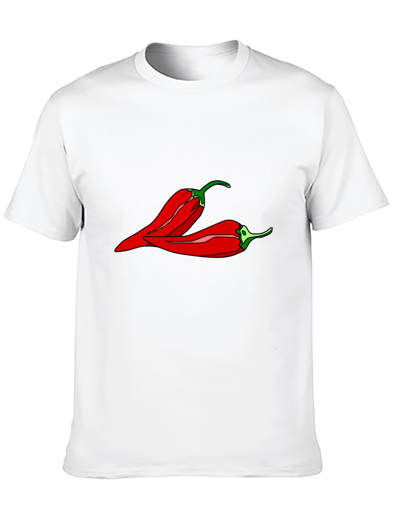 Black Spicy Pepper Graphic Tee - Black Unisex T-Shirt view 10