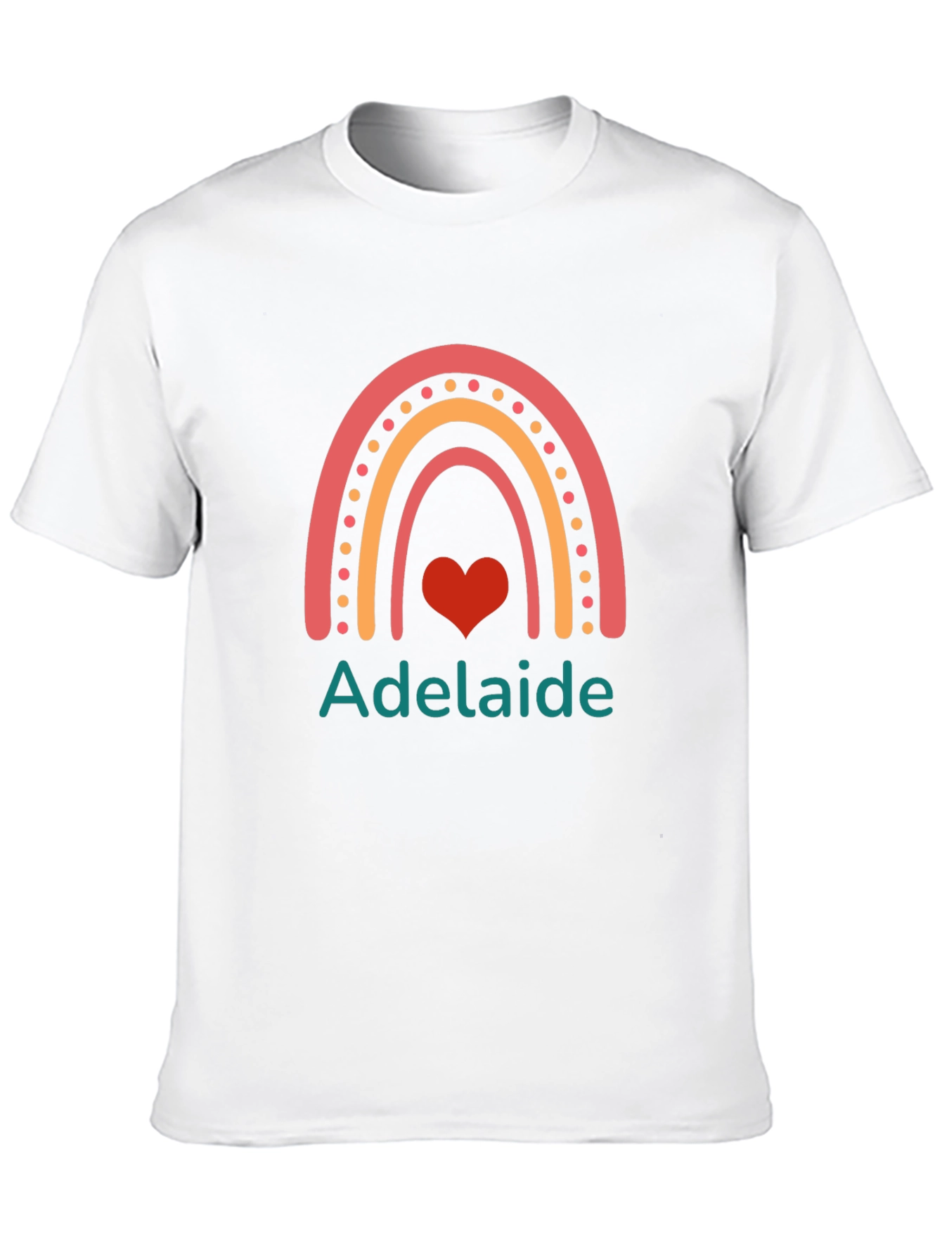 Black Adelaide Rainbow Heart Graphic Tee view 10