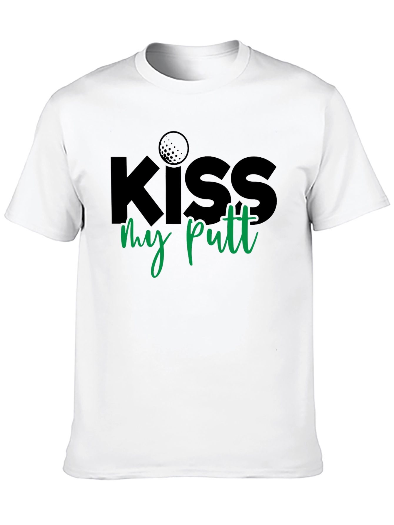 Black Kiss My Putt Graphic T-Shirt view 10