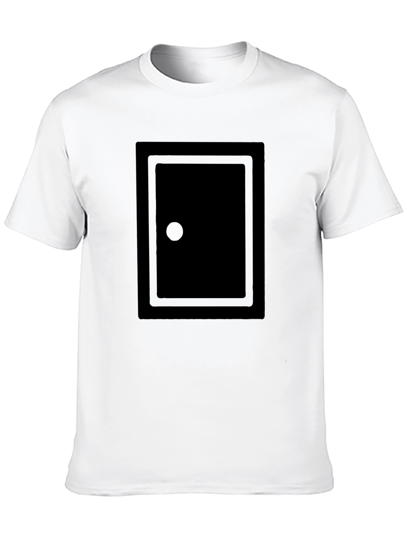 Black Men's Black Graphic Print T-Shirt view 10