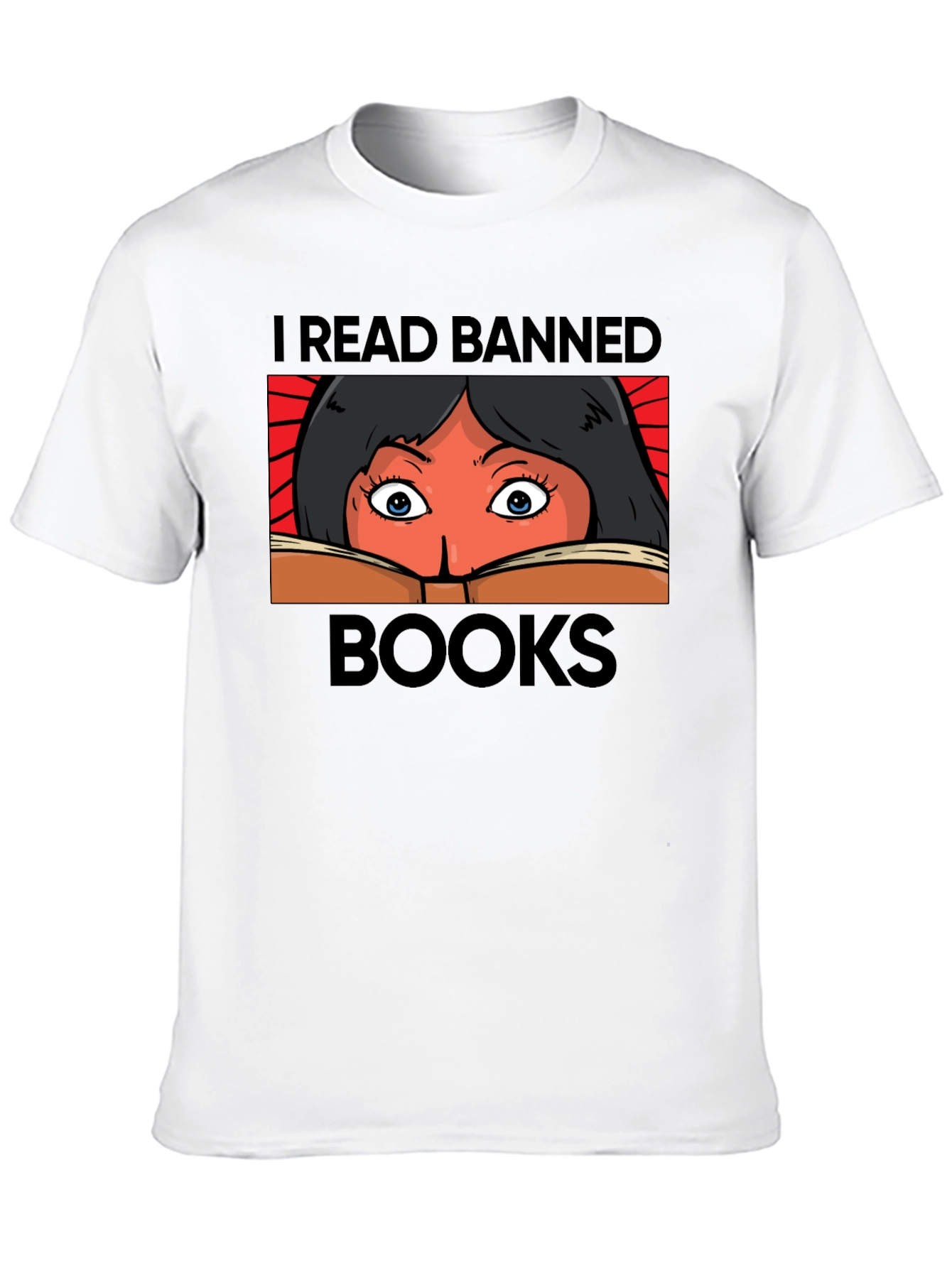 Black I Read Banned Books Graphic T-Shirt view 10