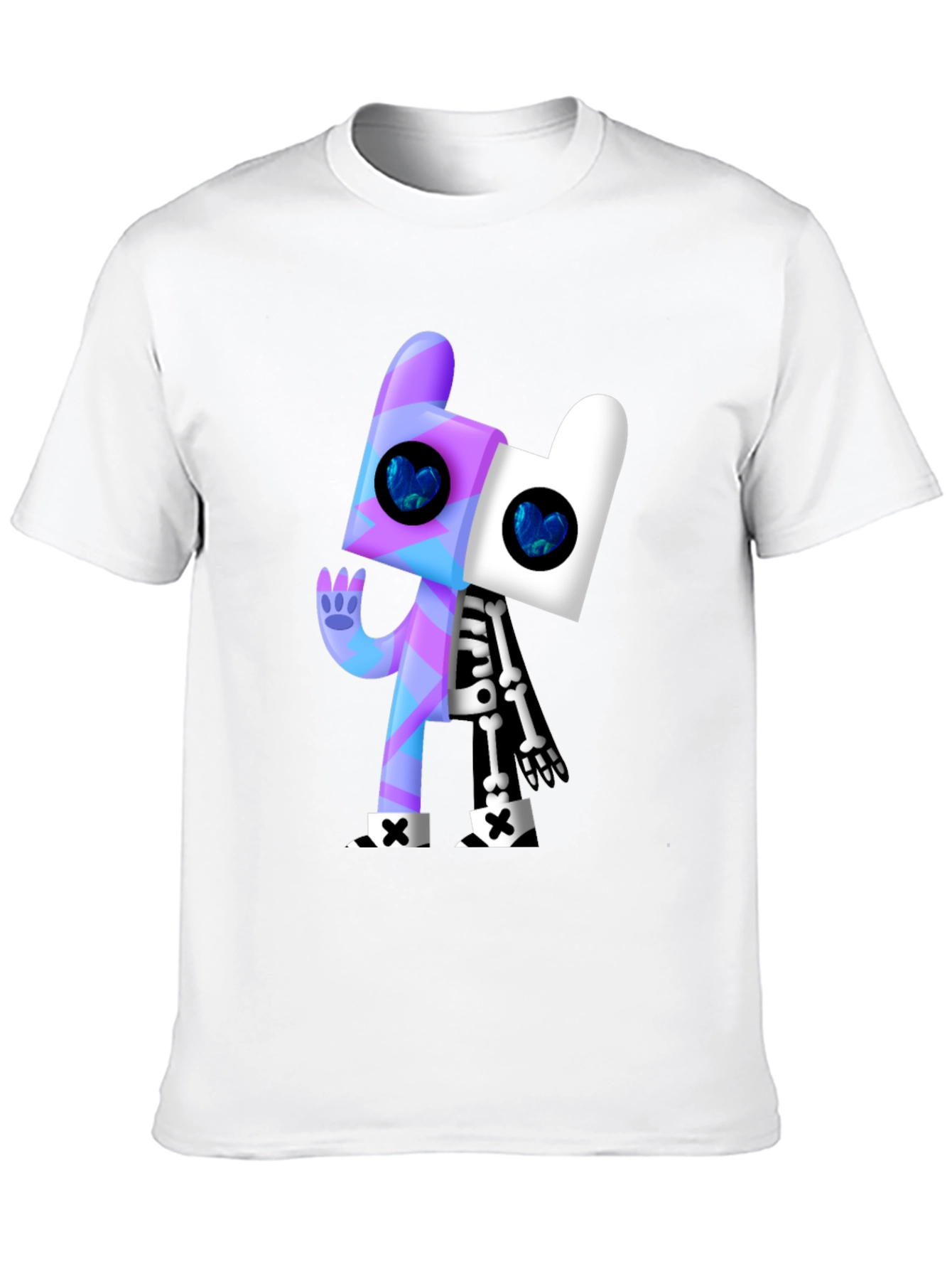Black Cartoon Character Graphic Black T-Shirt view 10