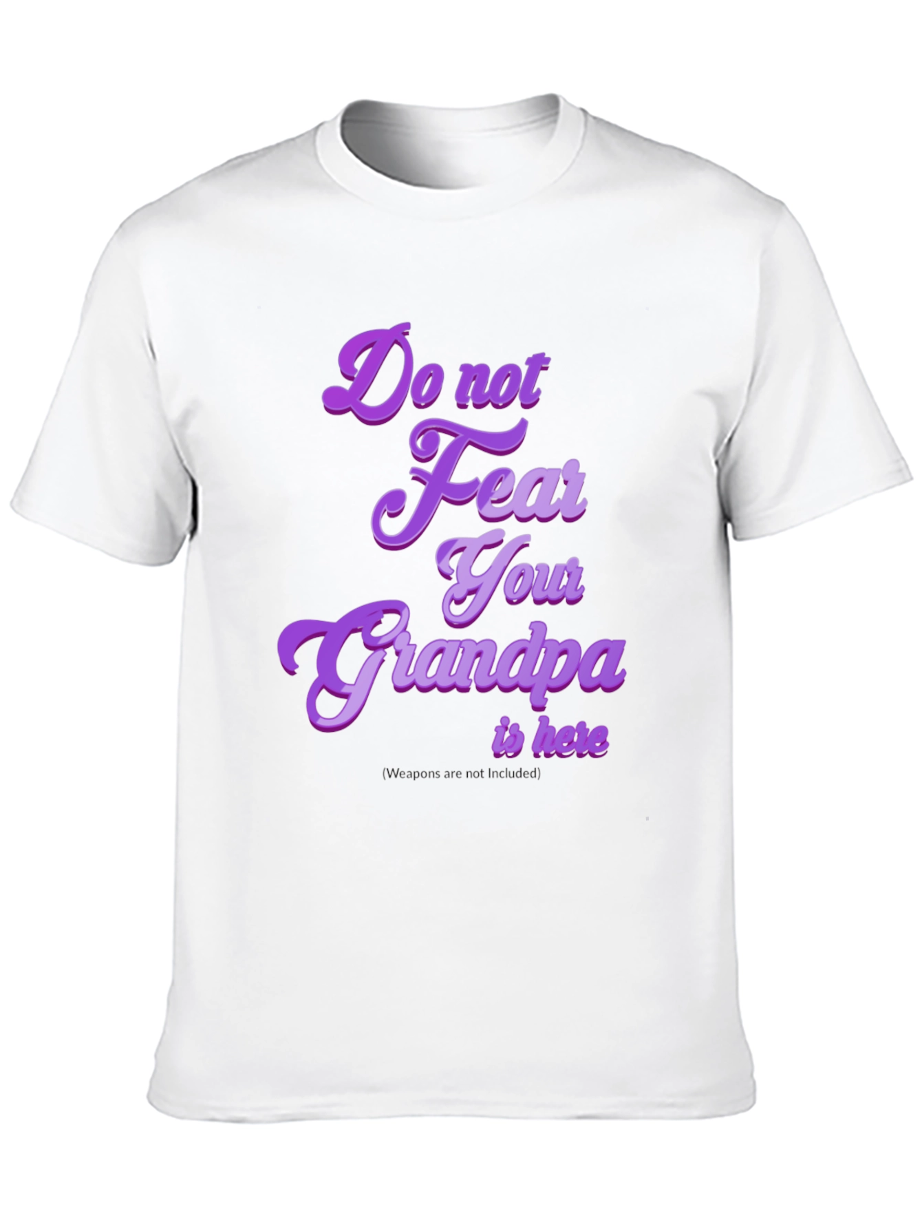 Black Funny Grandpa T-Shirt: "Do Not Fear Your Grandpa Is Here" view 10