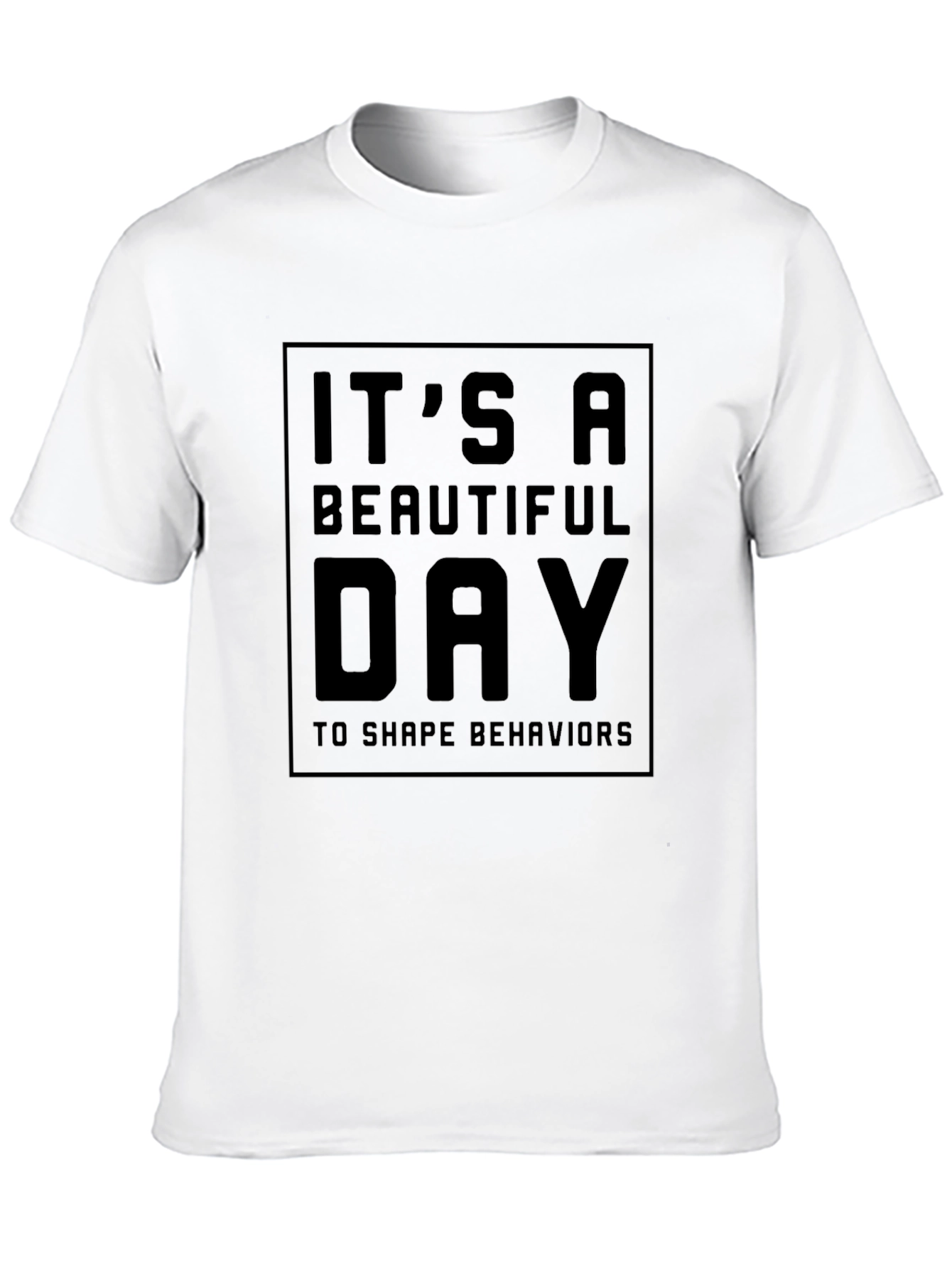 Black It's A Beautiful Day T-Shirt - Shape Behaviors view 10