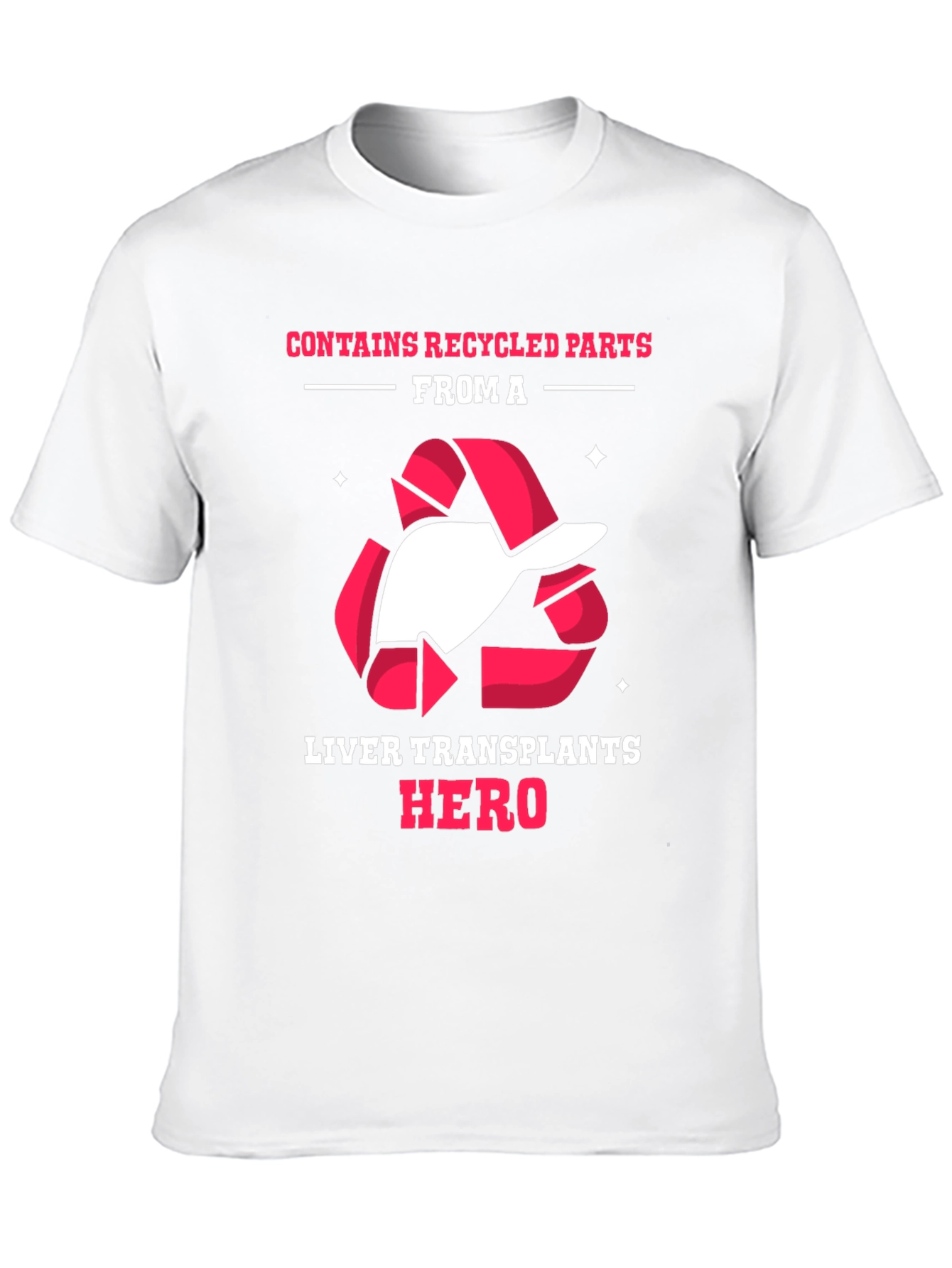 Black Liver Transplant Hero Recycled Parts T-Shirt view 10