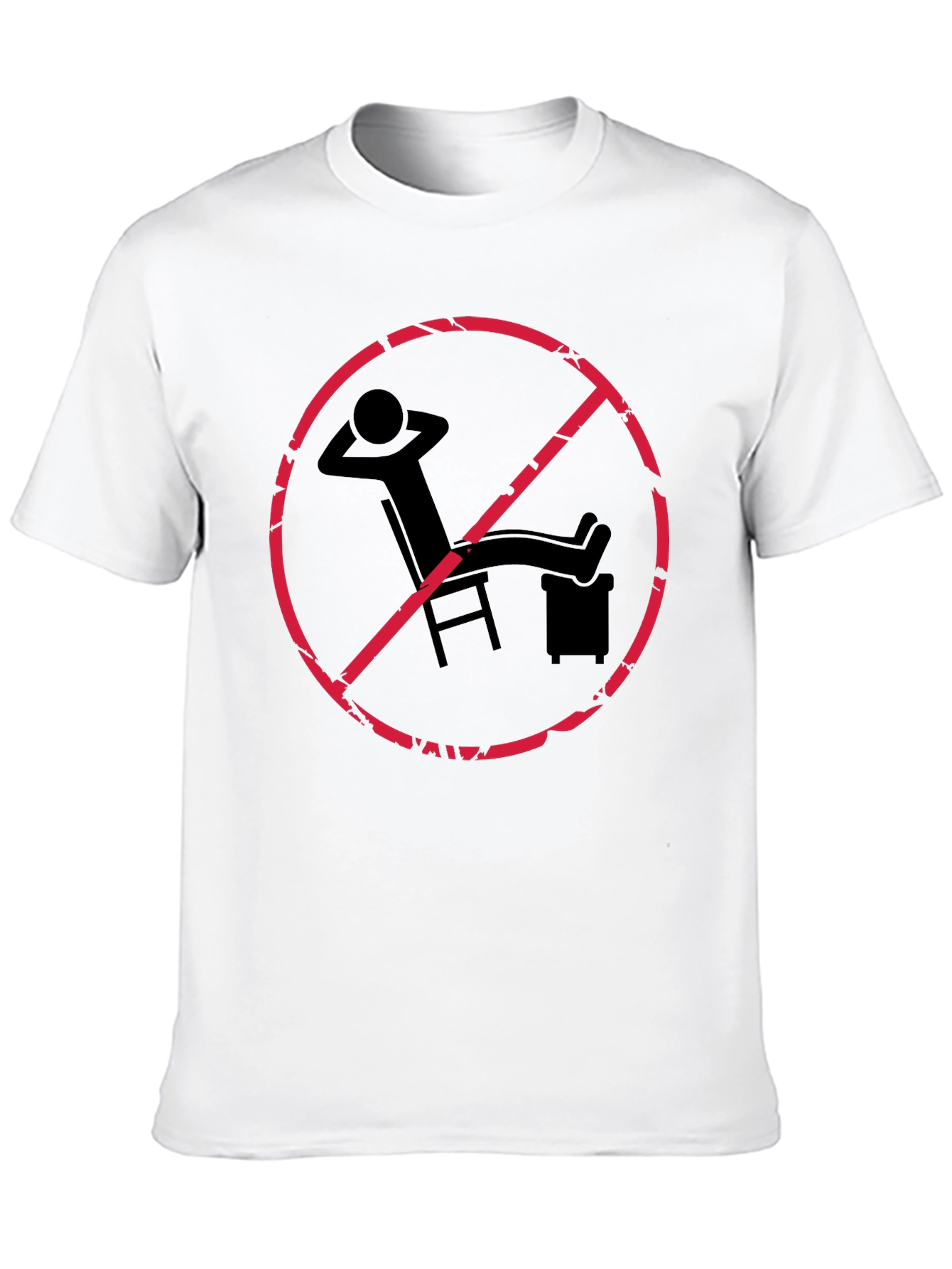 Black No Relaxing Funny Graphic T-Shirt view 10