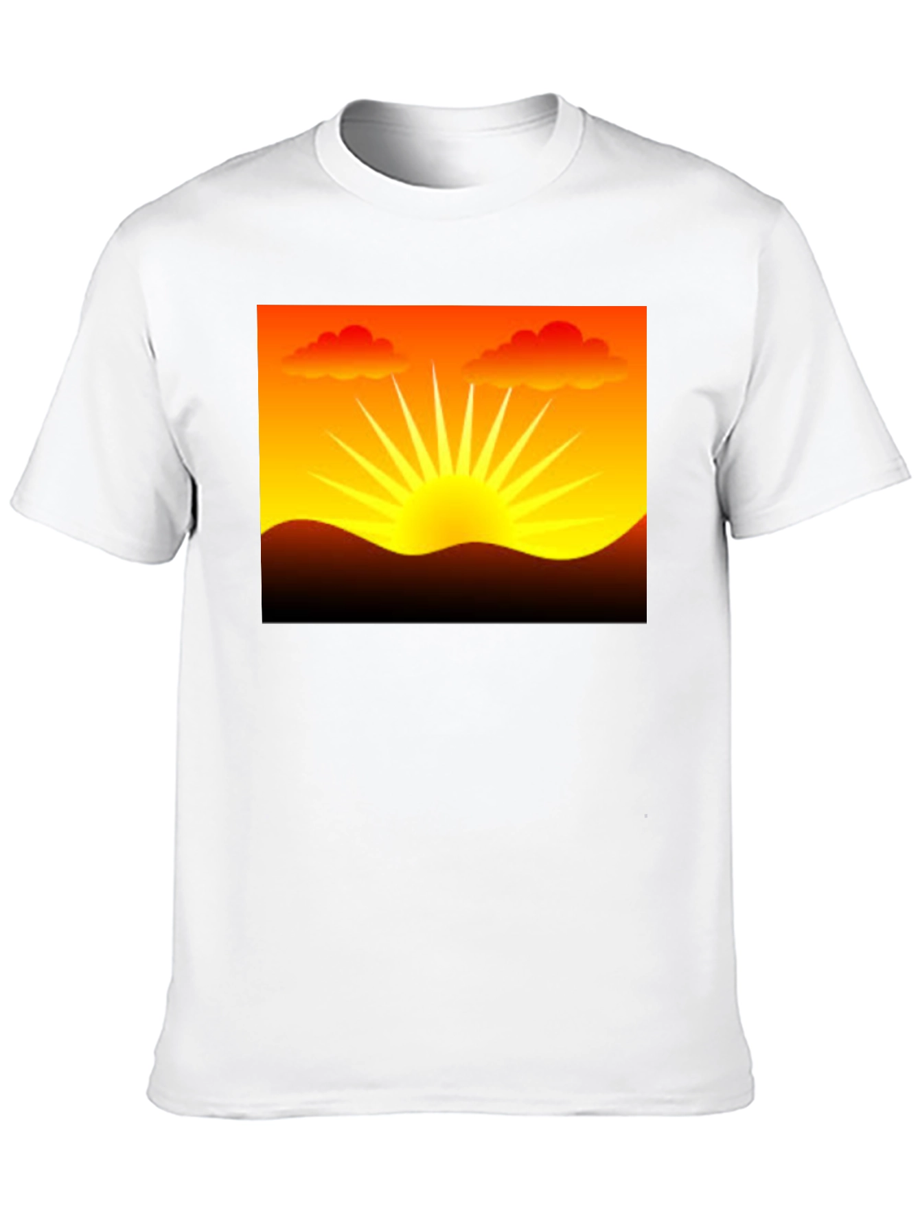 Black Sunset Graphic Black T-Shirt view 10