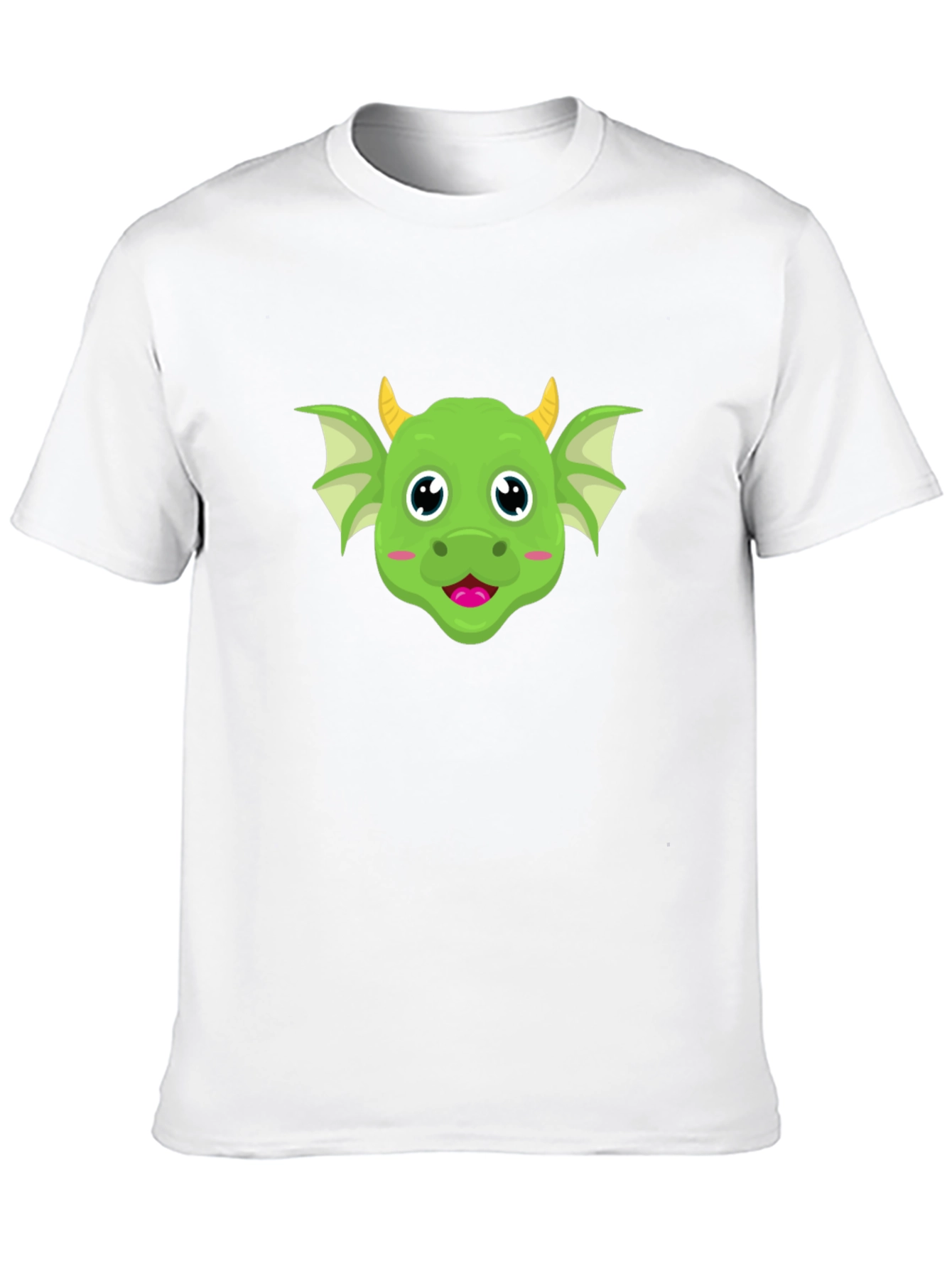 Black Cute Dragon Cartoon Graphic Tee view 10