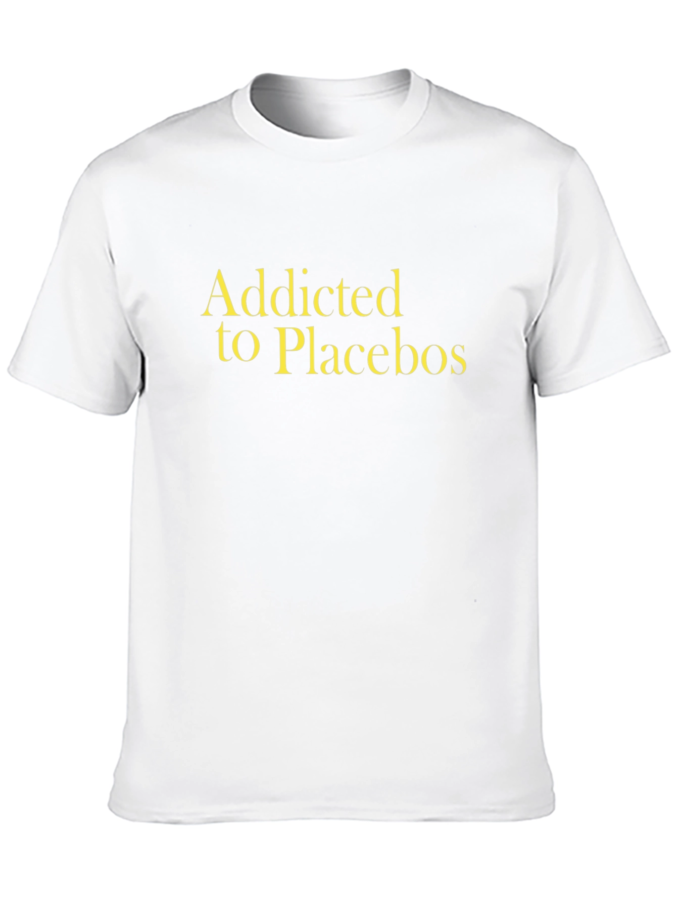 Black Addicted to Placebos Black Graphic Tee view 10