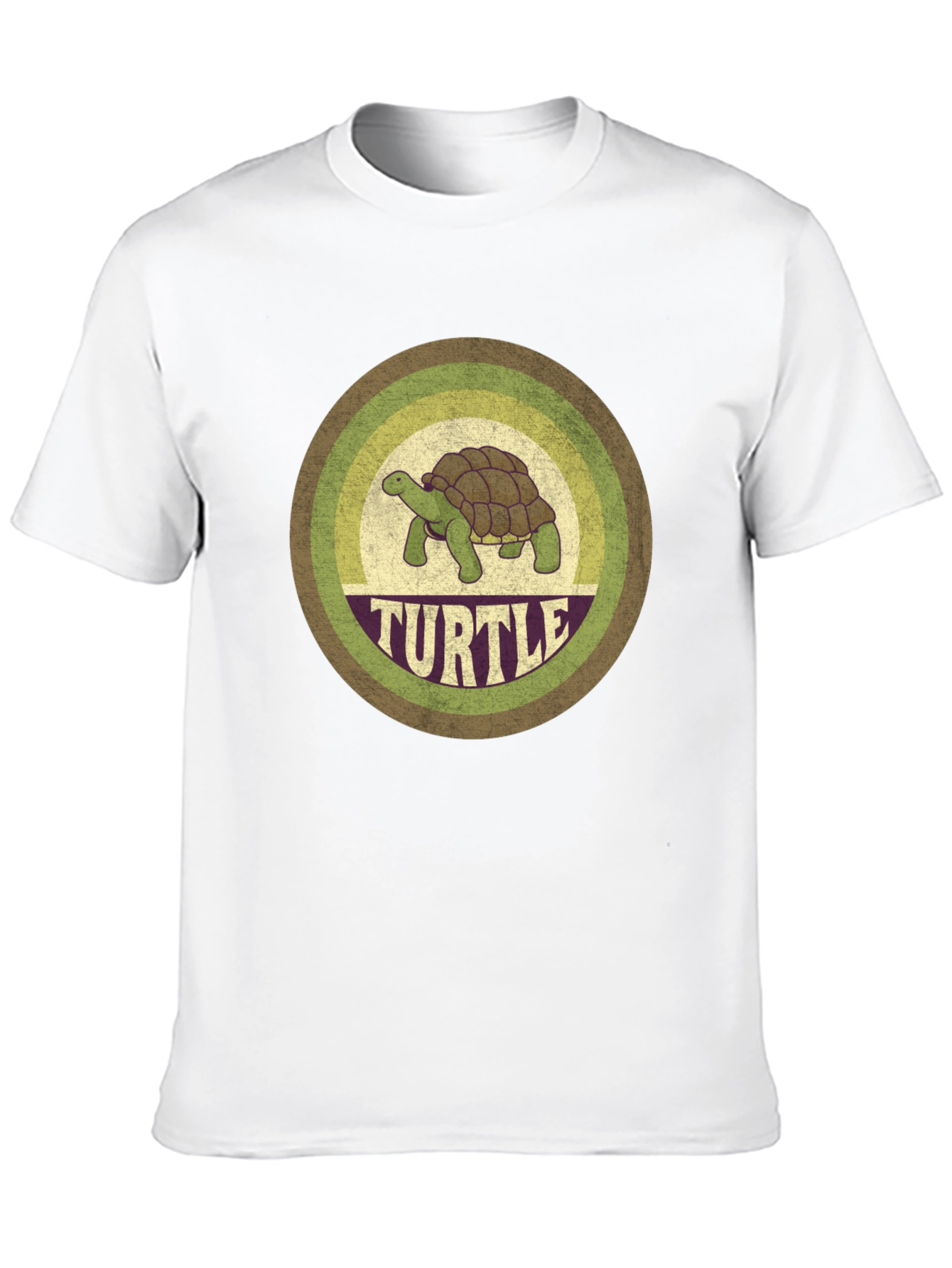 Black Retro Turtle Graphic Tee - Vintage Style Comfort view 10