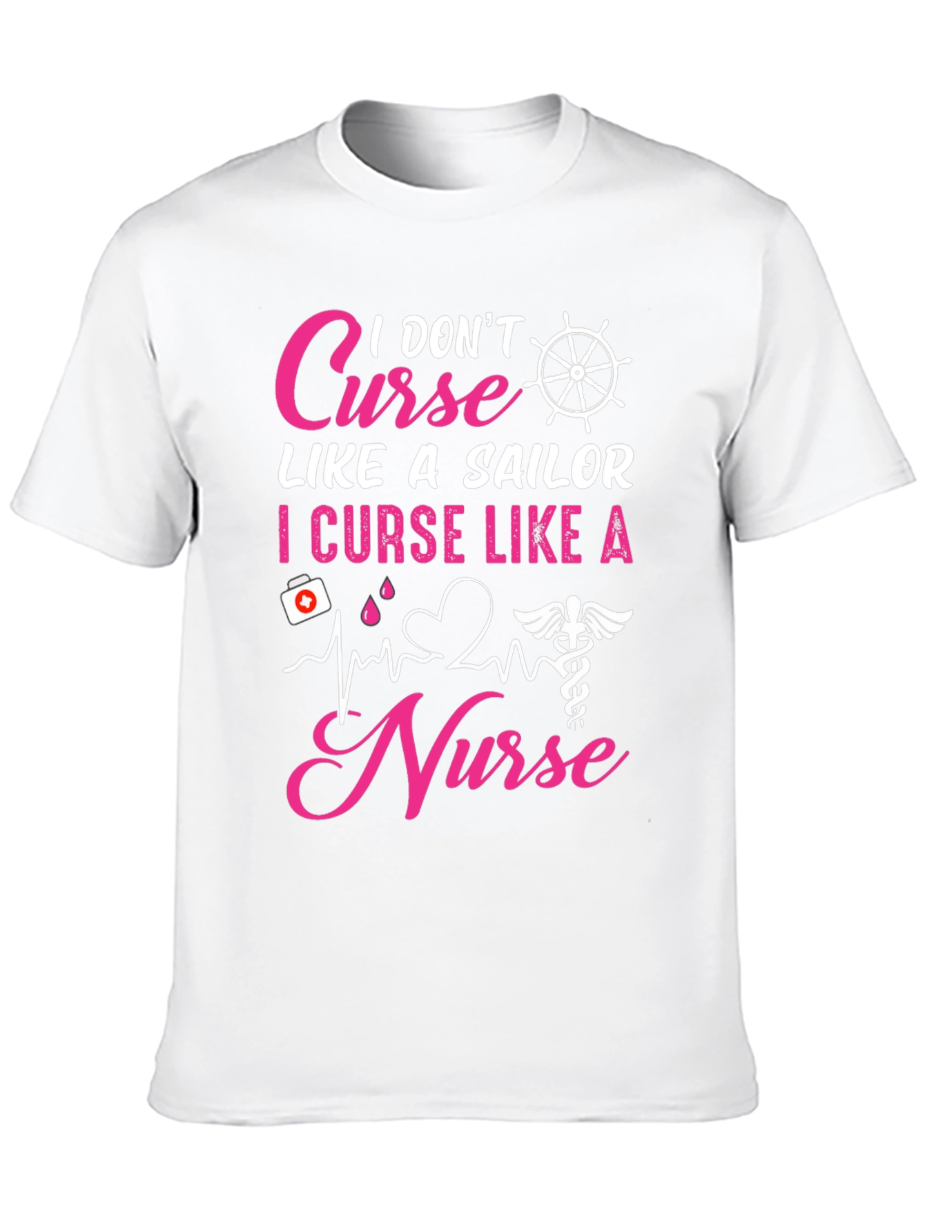 Black I Curse Like A Nurse T-Shirt view 10