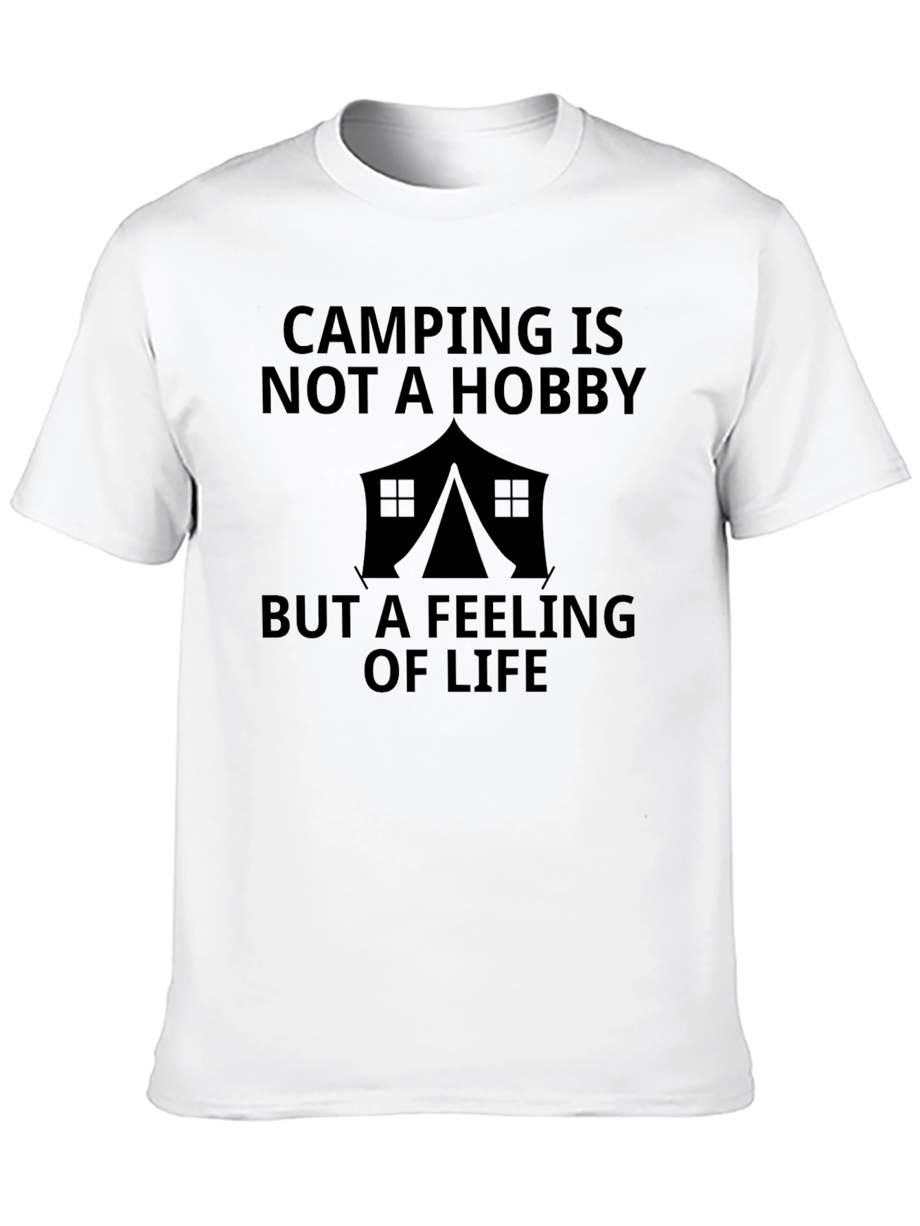 Black Camping Is Not a Hobby Black Graphic Tee view 10