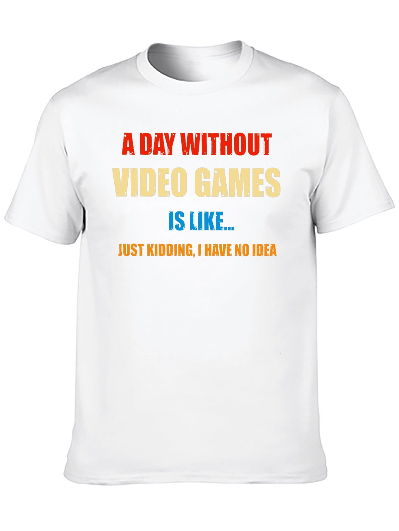 Black Video Game Humor T-Shirt - A Day Without Games view 10