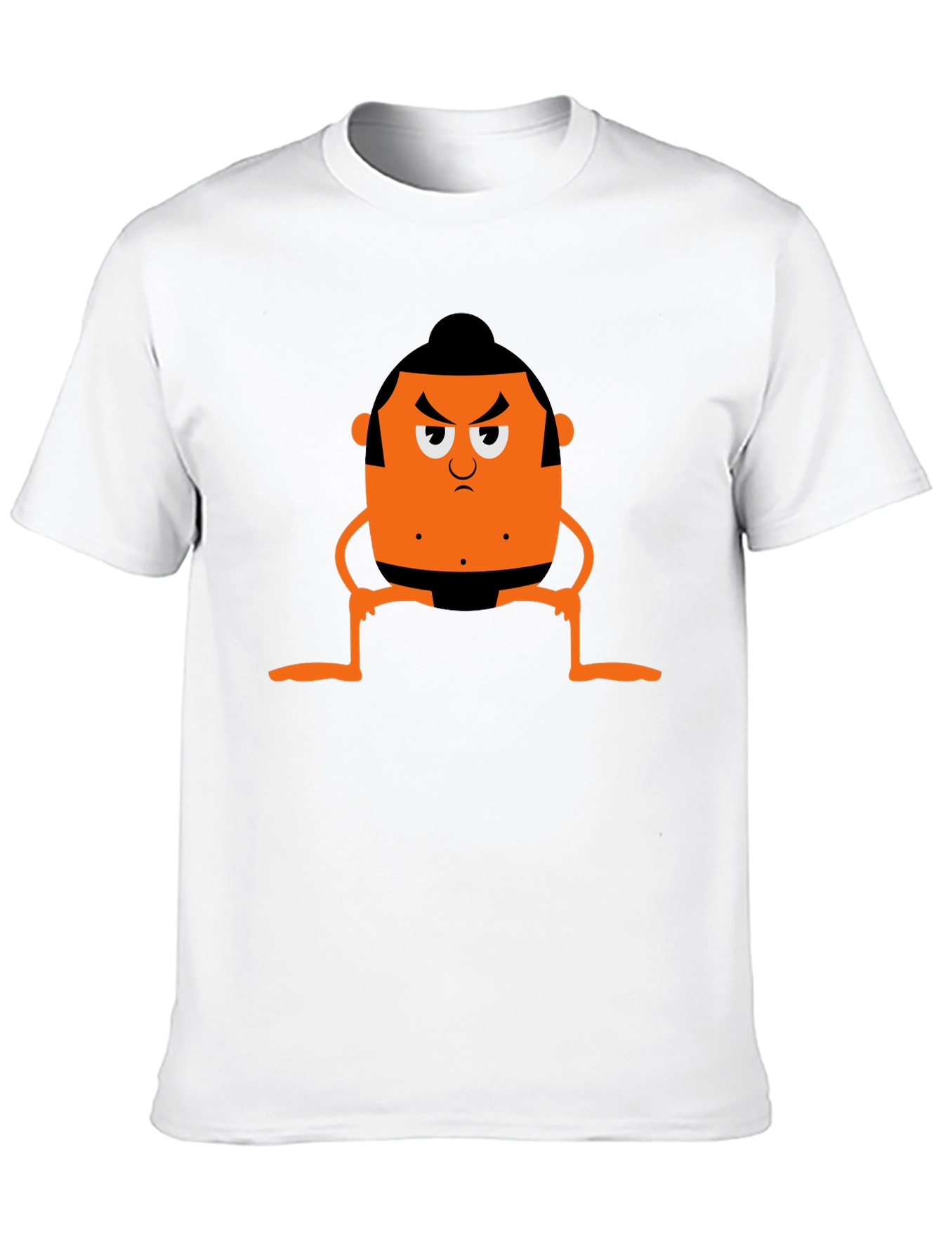 Black Sumo Cartoon Graphic Tee - Black view 10