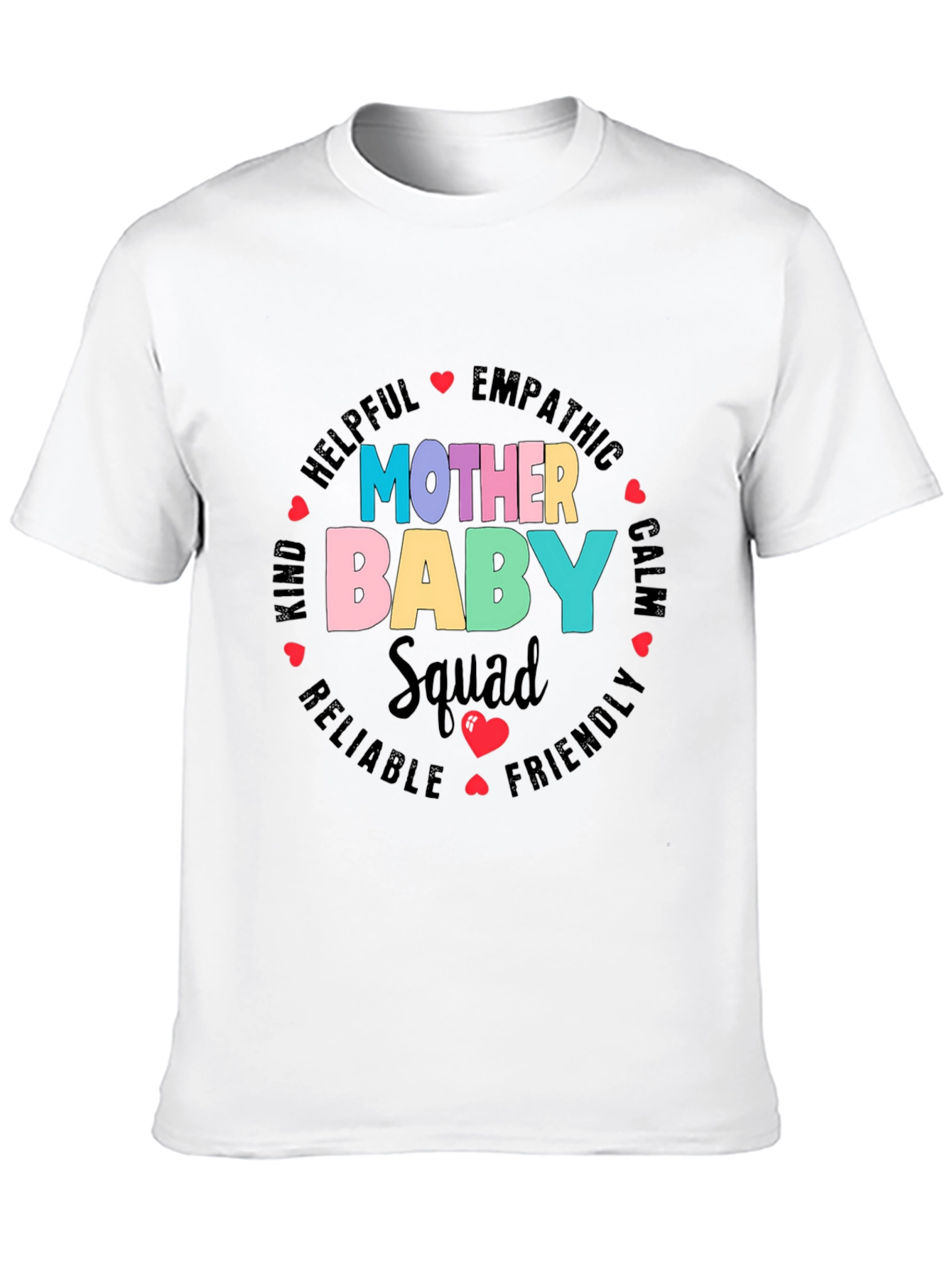 Black Mother Baby Squad Graphic Tee - Soft Cotton Blend view 10