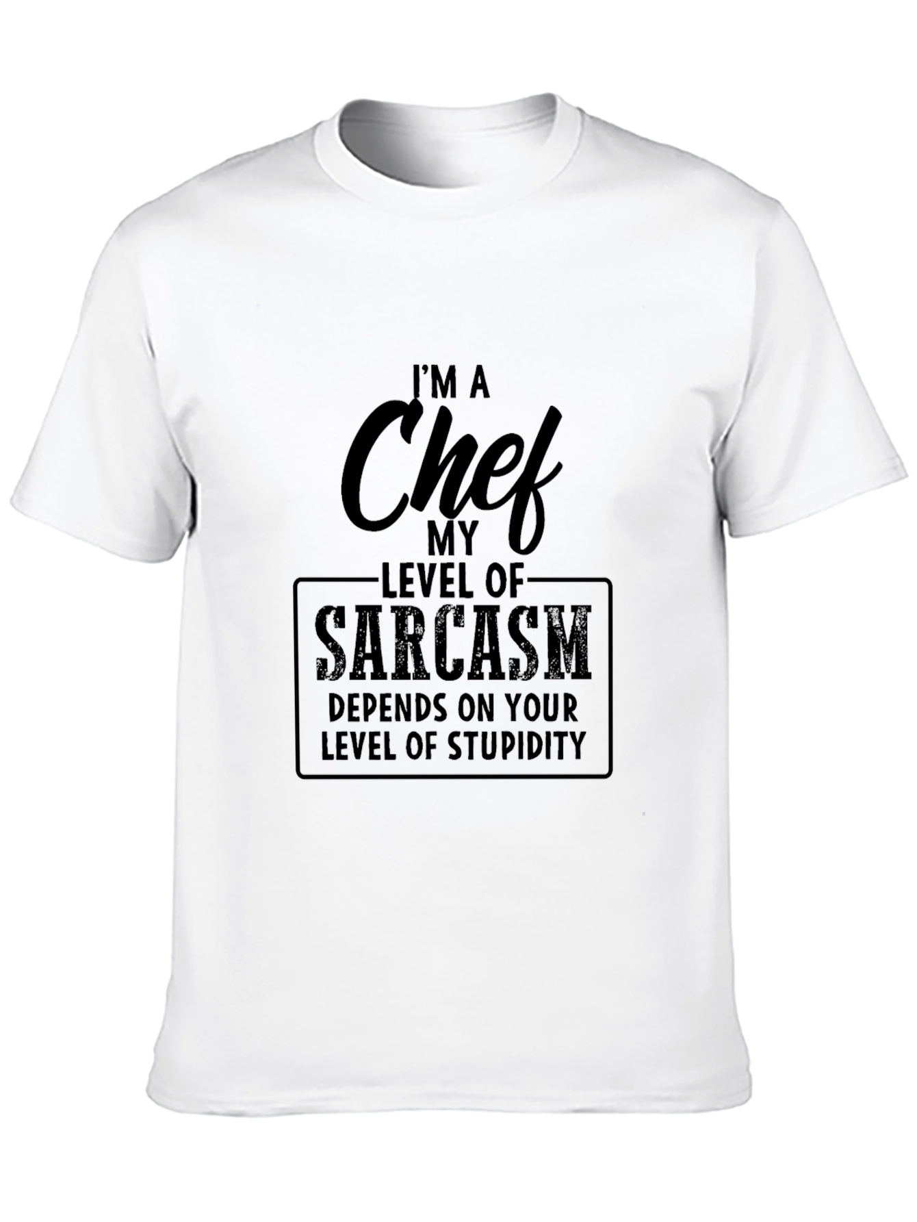 Black Chef Sarcasm T-Shirt - Funny Cooking Tee view 10
